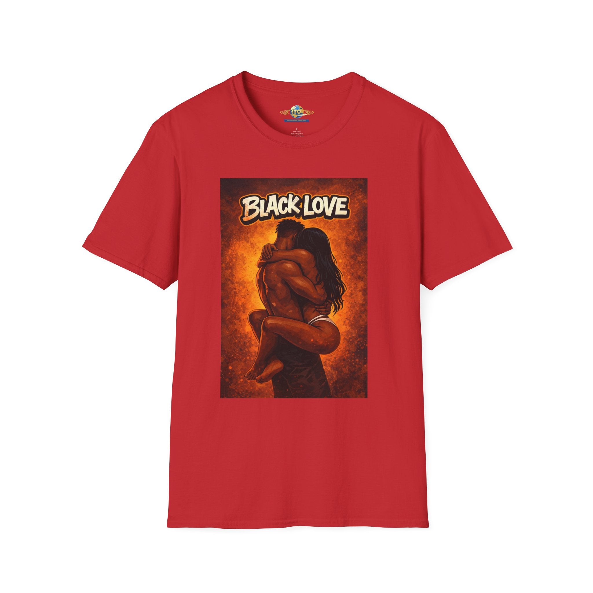 T-Shirt — "Black Love" Romantic Couple Graphic Tee
