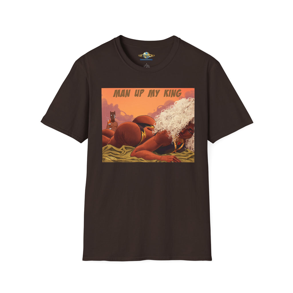 “Man Up My King” Retro Desert Art T‑Shirt