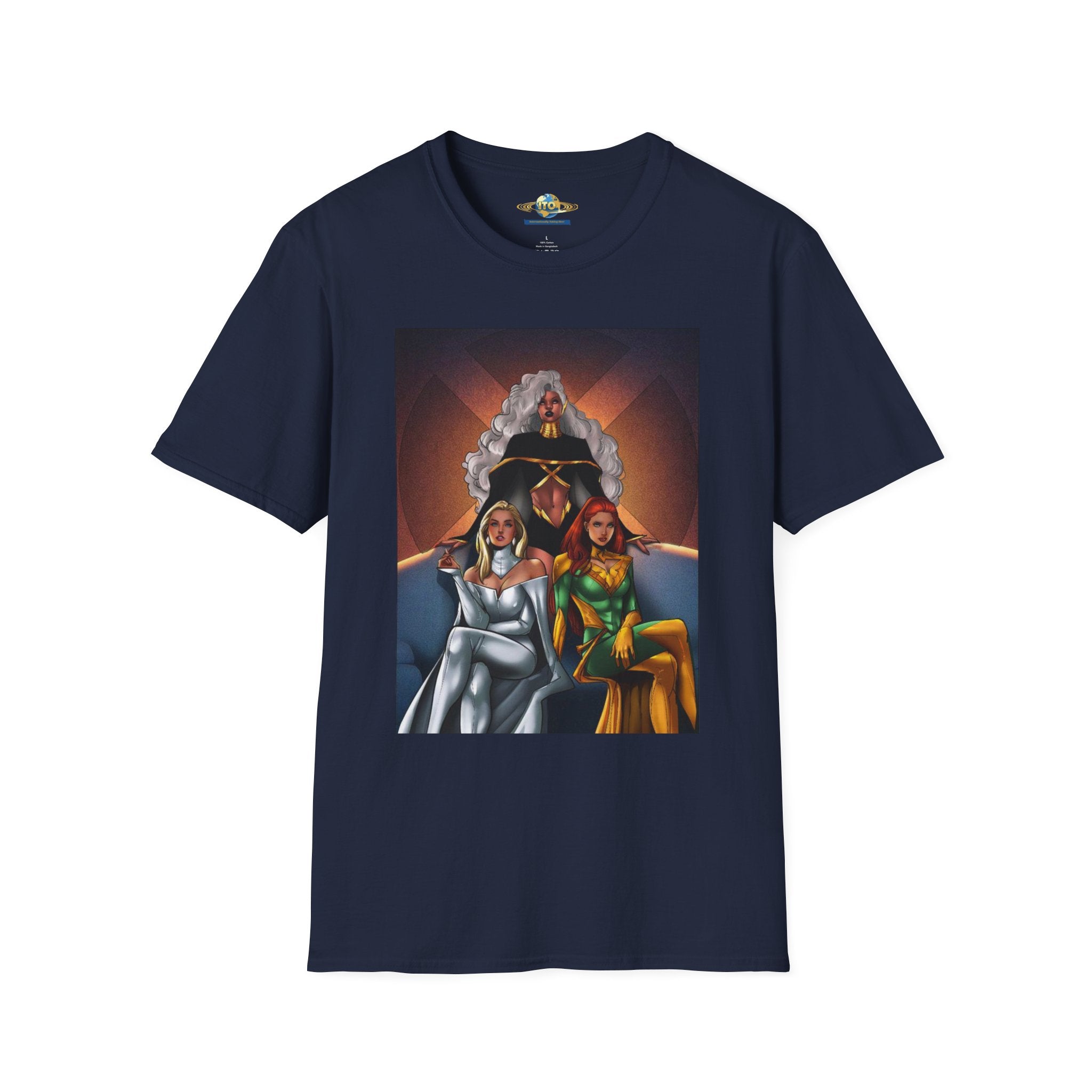 Retro Superhero Trio Graphic T-Shirt