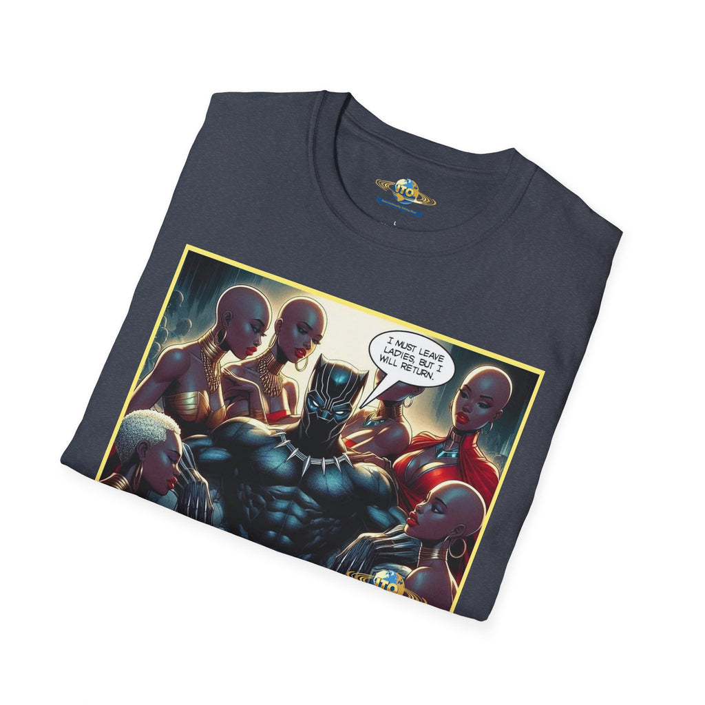 Black Panther Comic Art T‑Shirt — "Wakanda Forever?" Graphic Tee