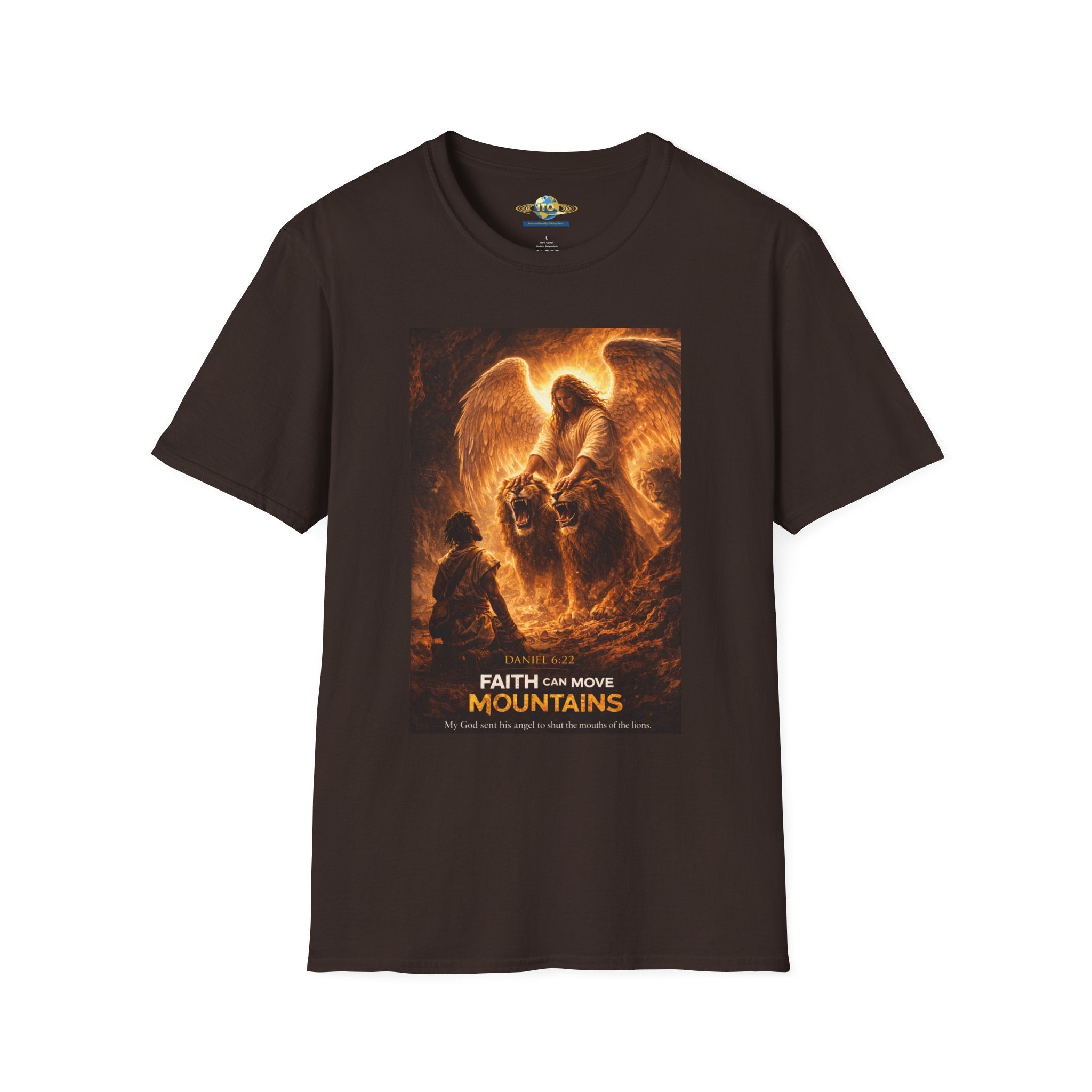 Faith Can Move Mountains T-Shirt — Angel Guardian Spiritual Tee