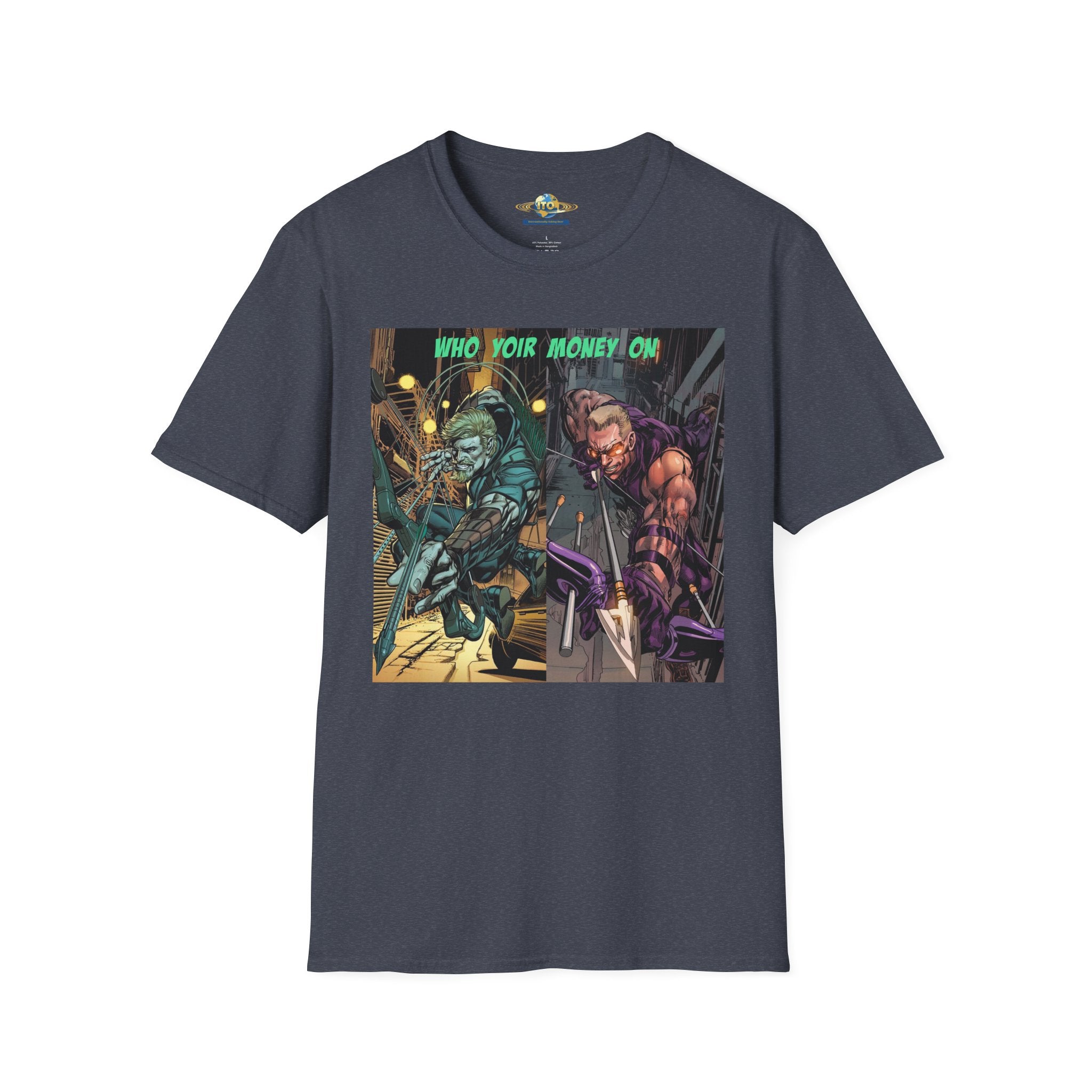Graphic T‑Shirt — 'Who You Moving On' Cyberpunk Comic Art Tee