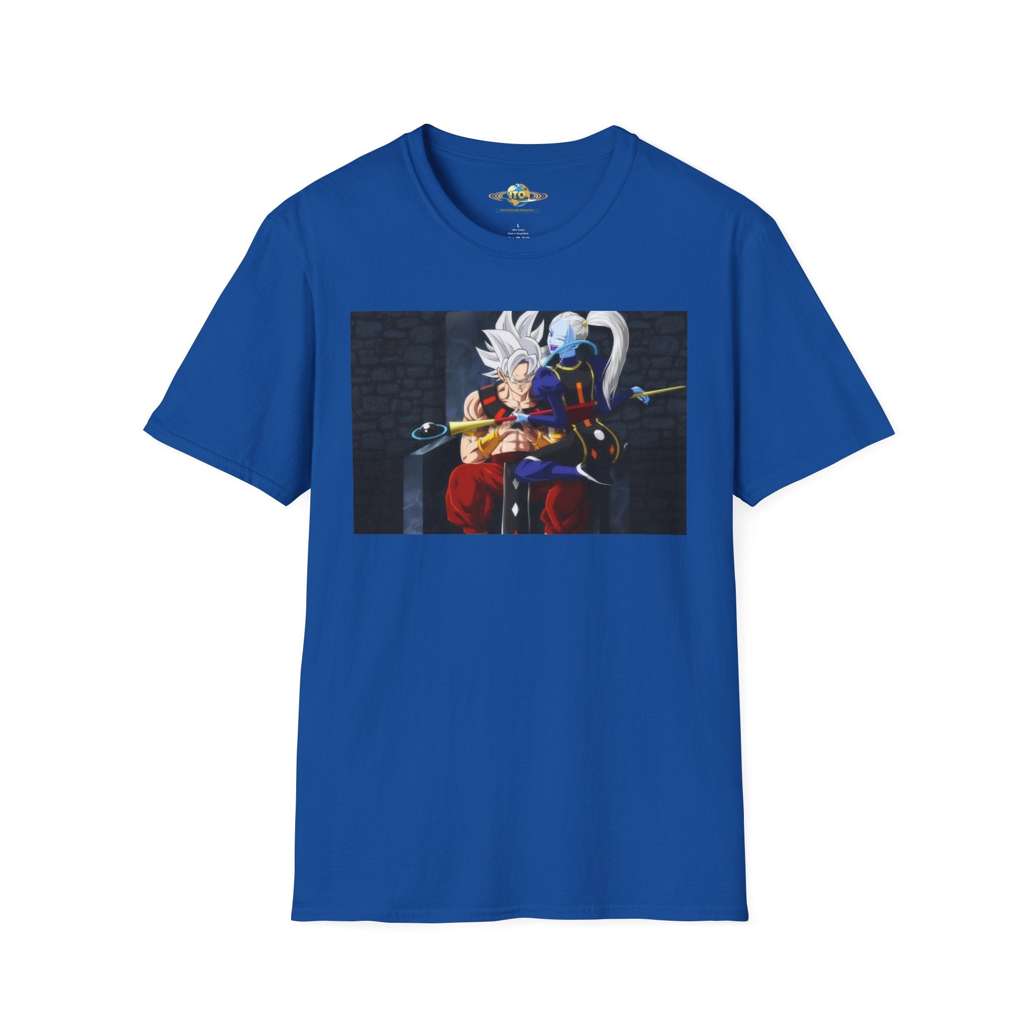 Anime Character Portrait Tee — Father and Child Illustration T-Shirt