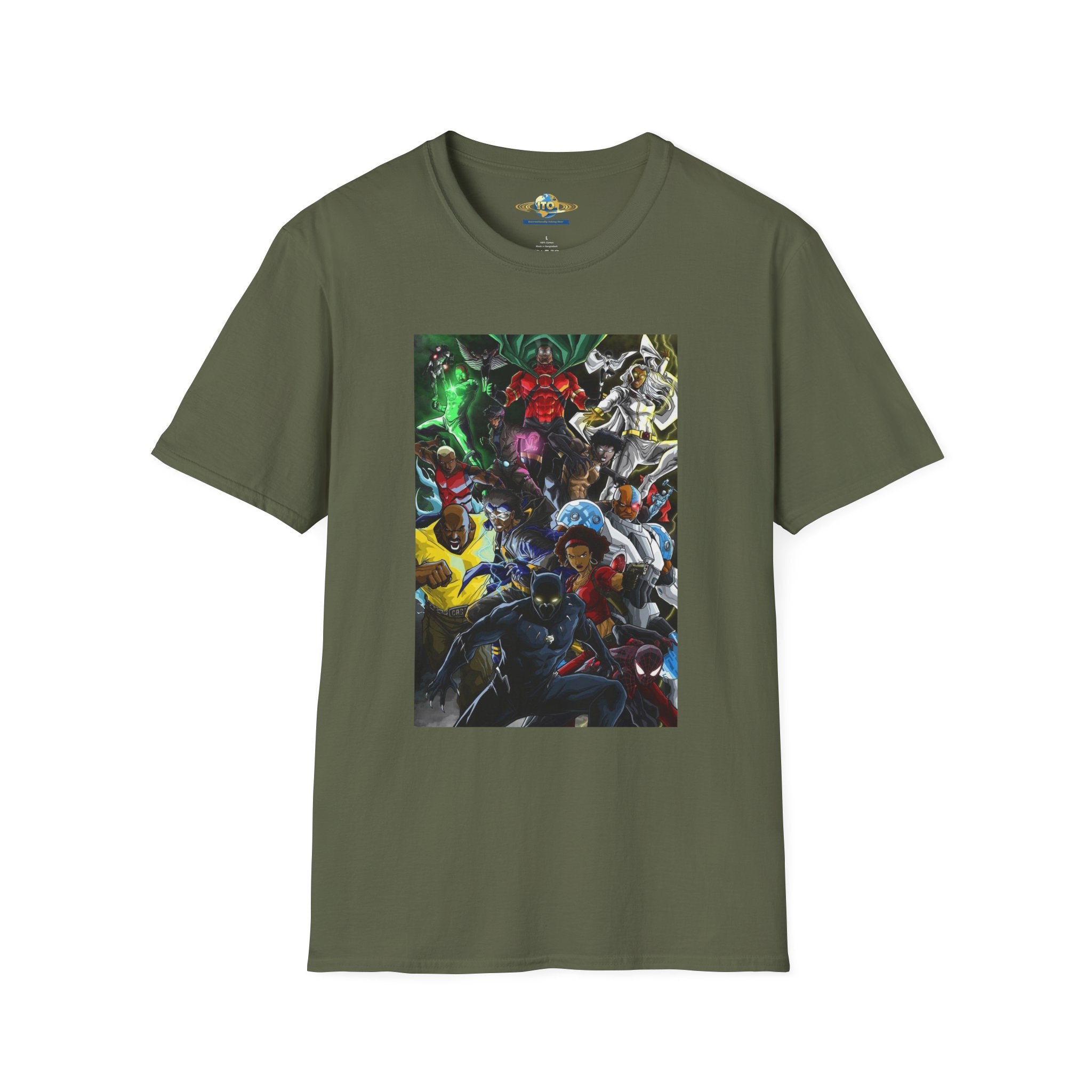Anime Mecha Heroes T‑Shirt — Retro Sci‑Fi Robot Battle Graphic Tee