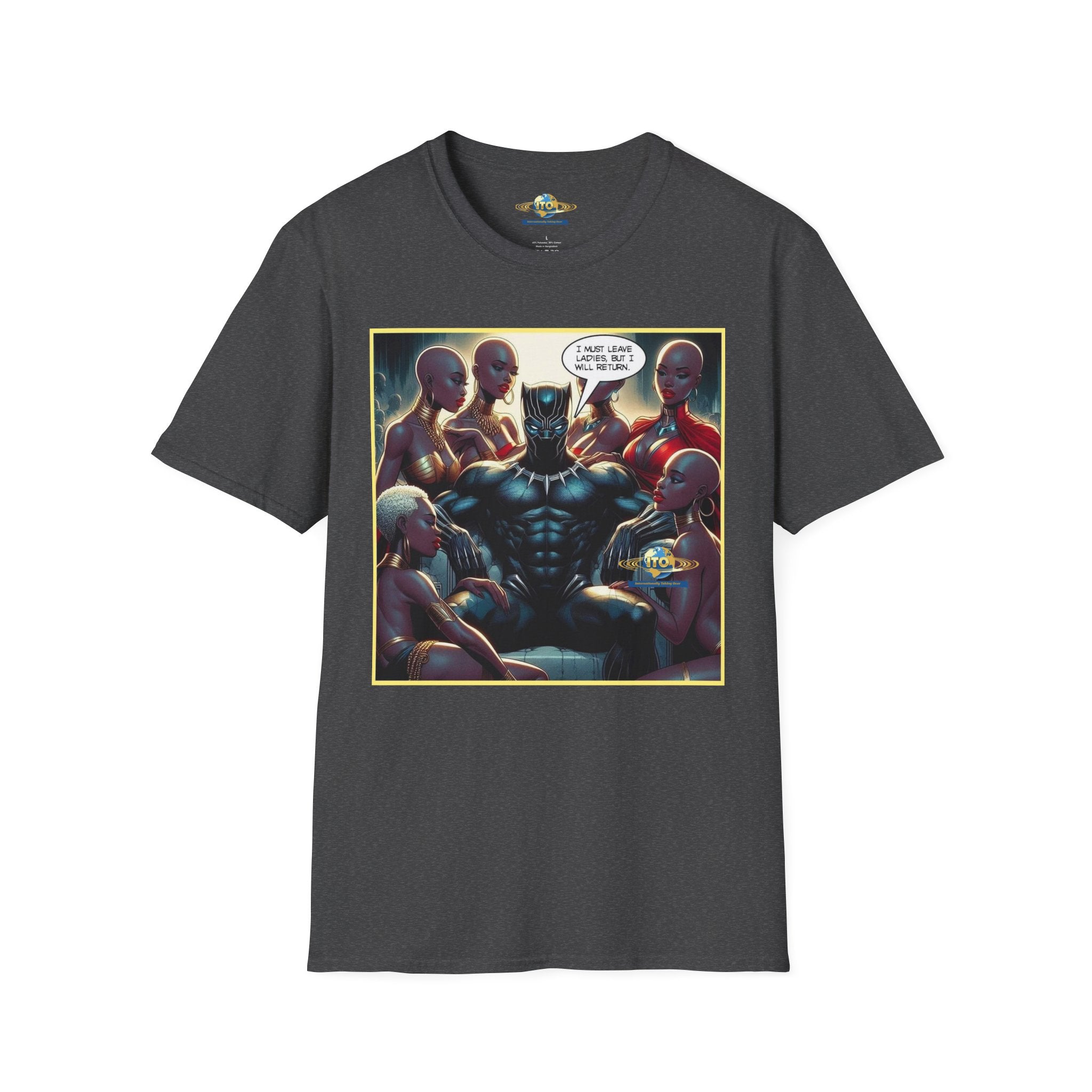 Black Panther Comic Art T‑Shirt — "Wakanda Forever?" Graphic Tee