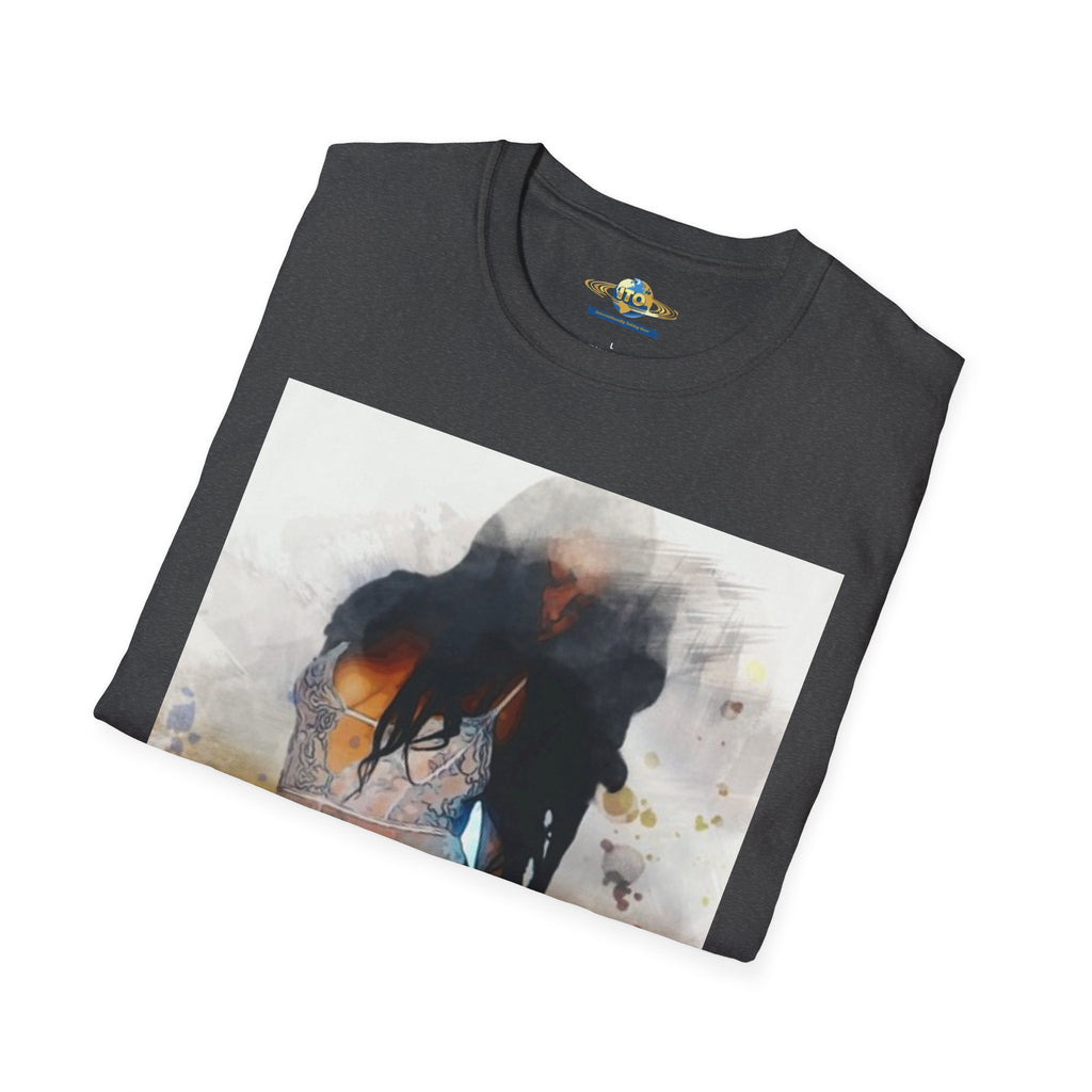 Graphic T-Shirt — Artistic Watercolor Woman Swimwear Print