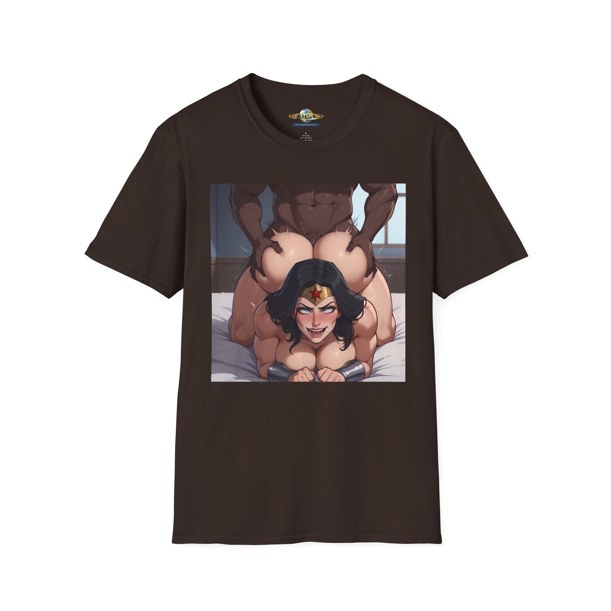 Black Man & Wonder Ass Graphic T-Shirt — Pinup Superhero Art Print