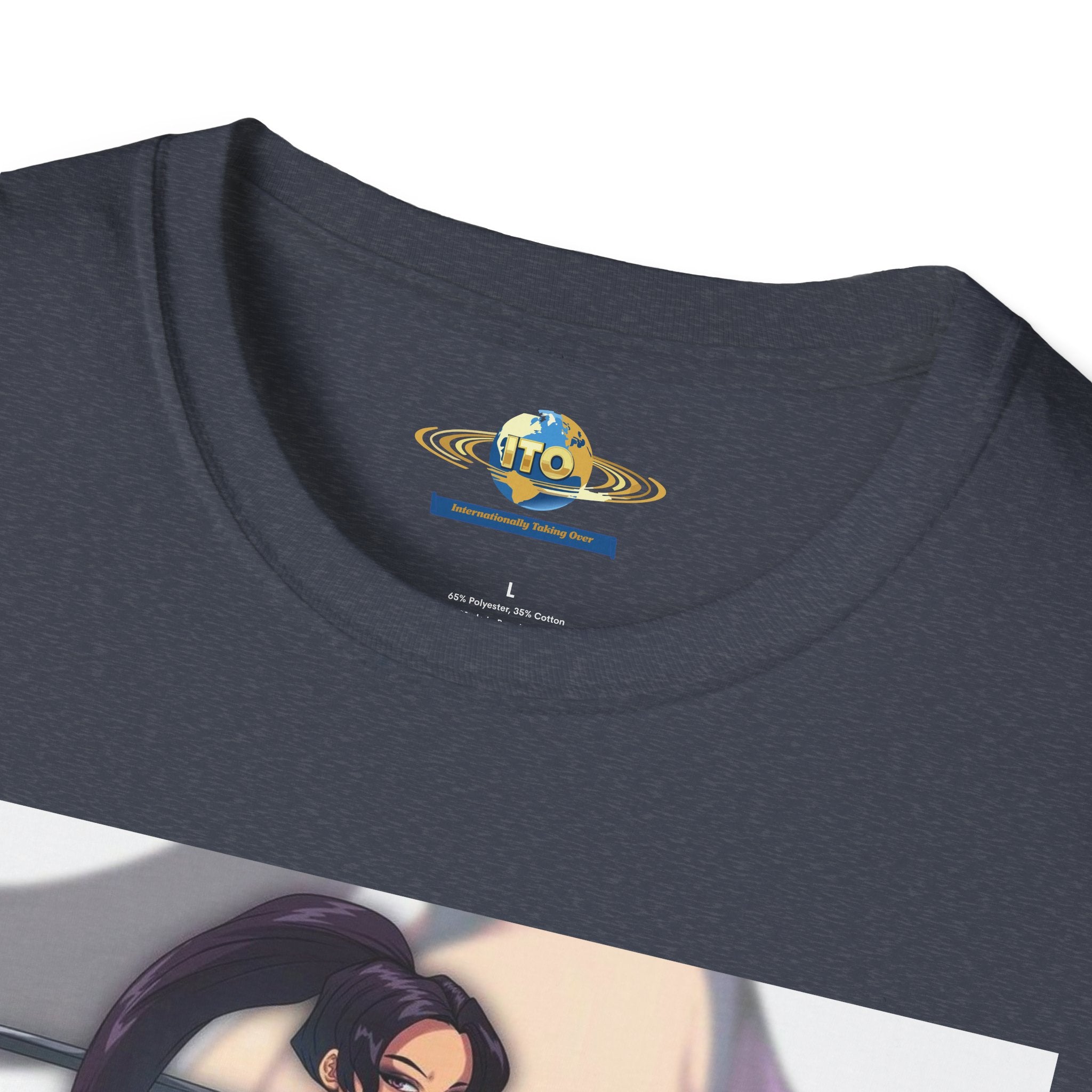 Anime Sorceress Graphic T-Shirt — Pink Energy Mage Illustration