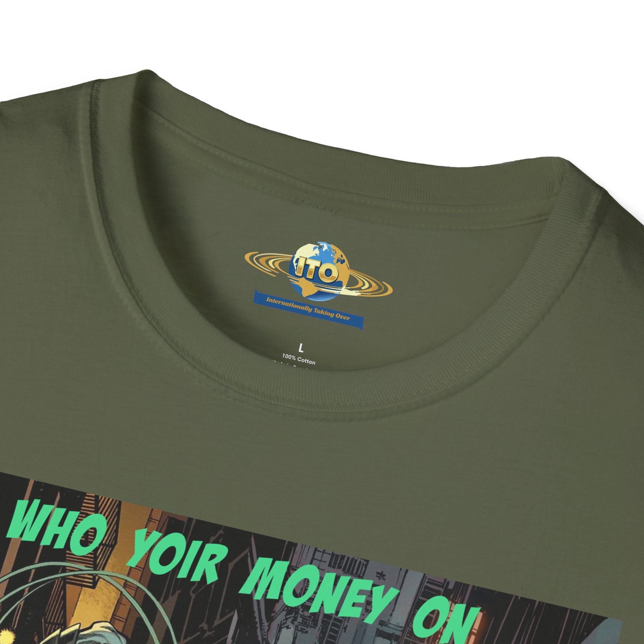 Graphic T‑Shirt — 'Who You Moving On' Cyberpunk Comic Art Tee