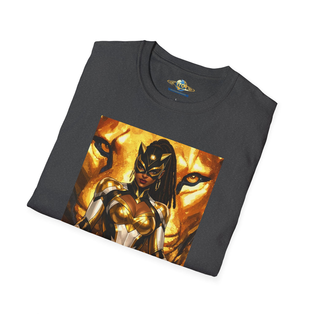 Black Panther-Inspired Graphic T-Shirt — Golden Warrior Marvel Art Tee