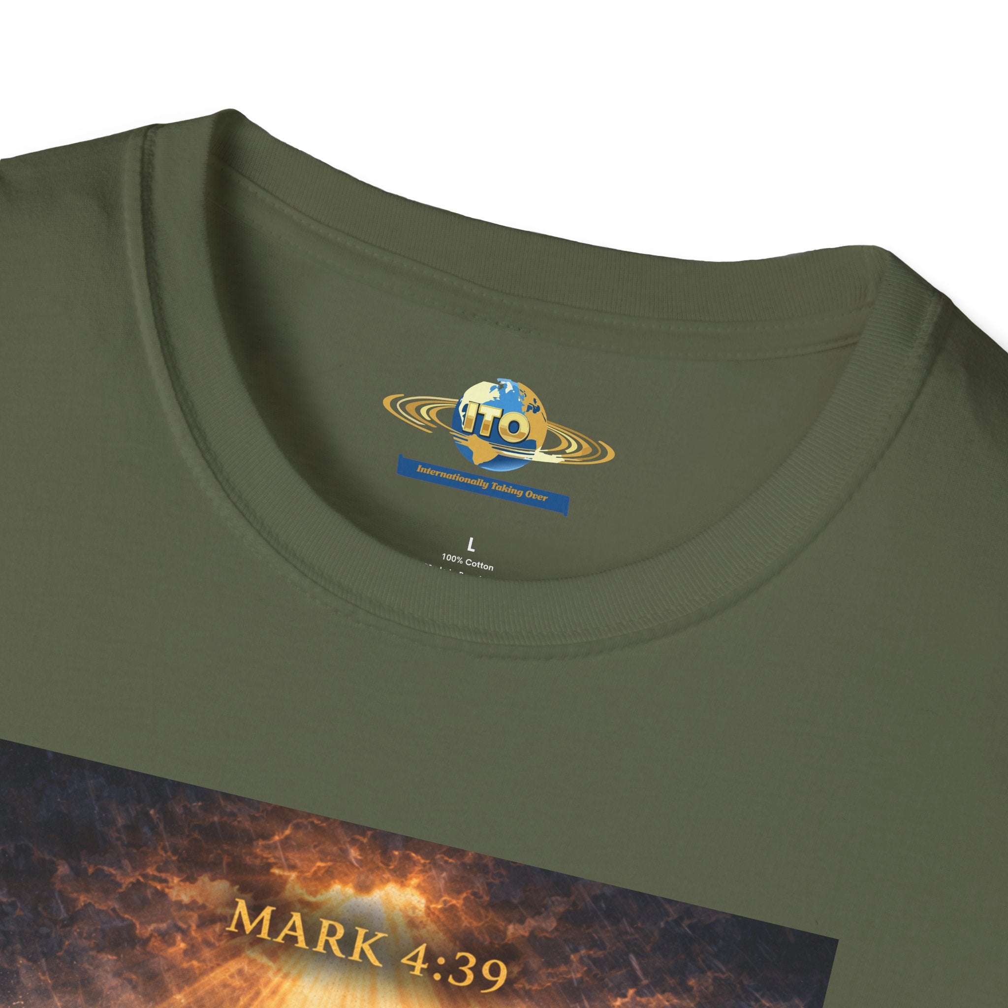 Jesus Calming the Storm T-Shirt — "Peace Be Still" Christian Faith Tee