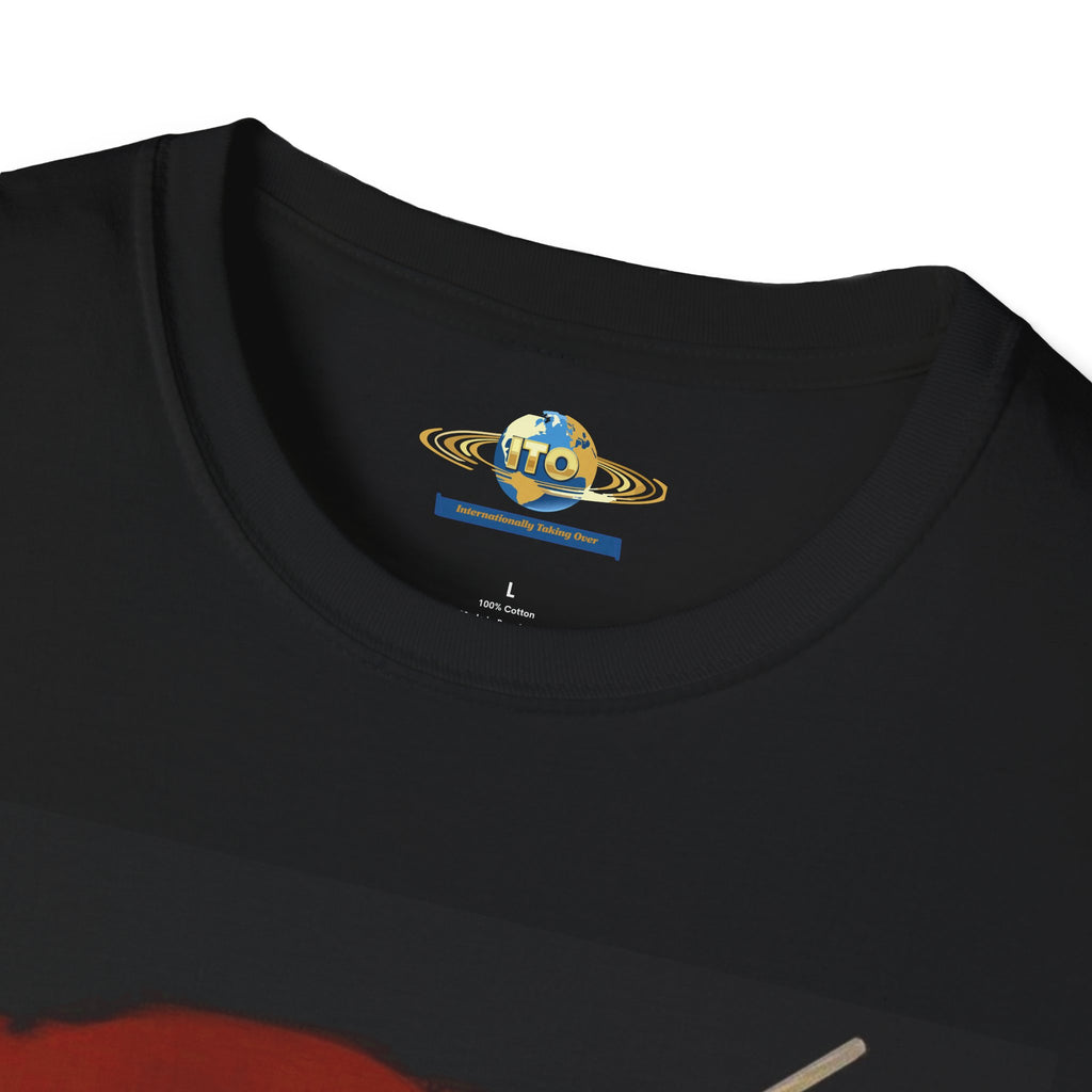 Warrior Spear T-Shirt — Red Cloak Battle Artwork Tee
