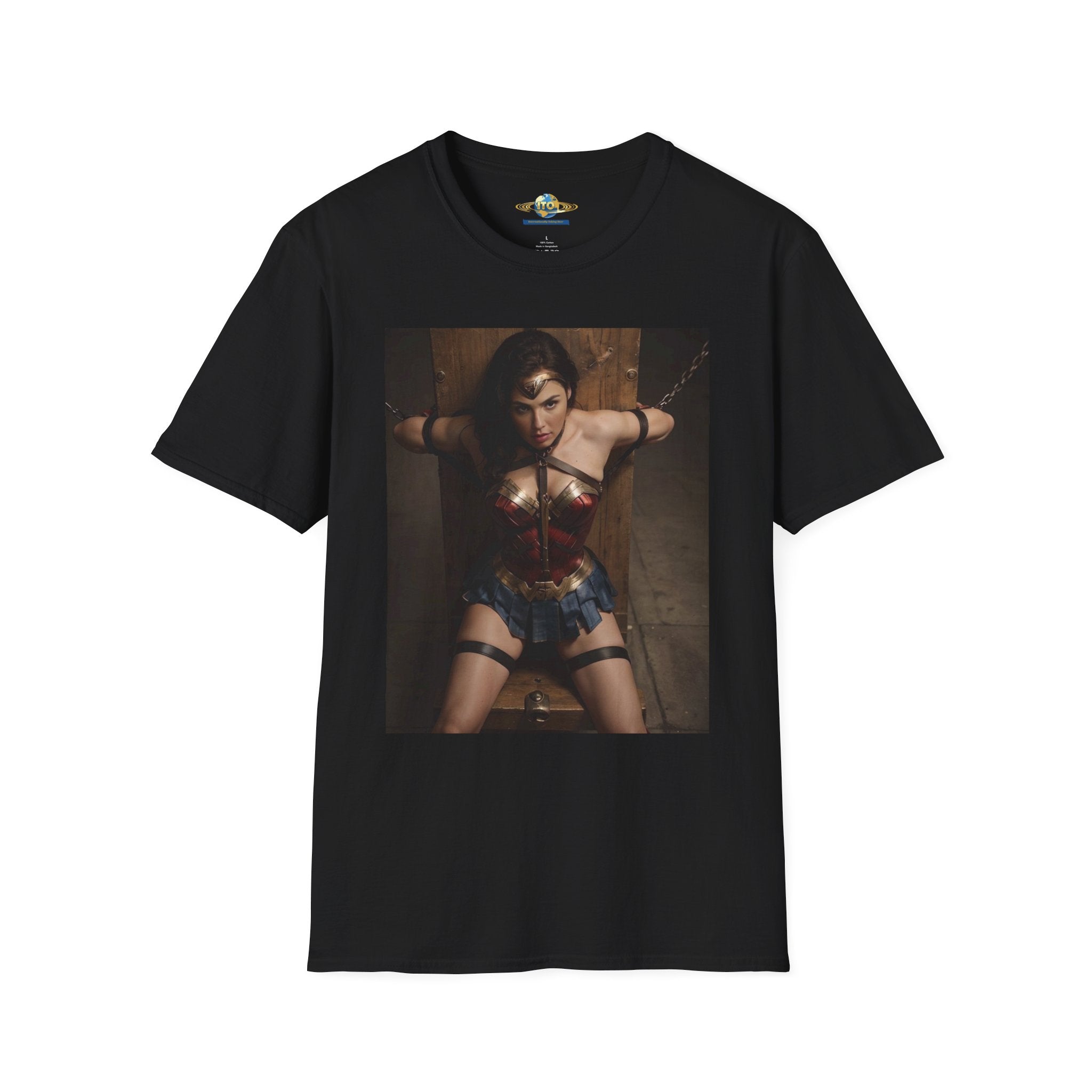 Wonder Woman Inspired Graphic T-Shirt — Retro Heroine Photo Tee