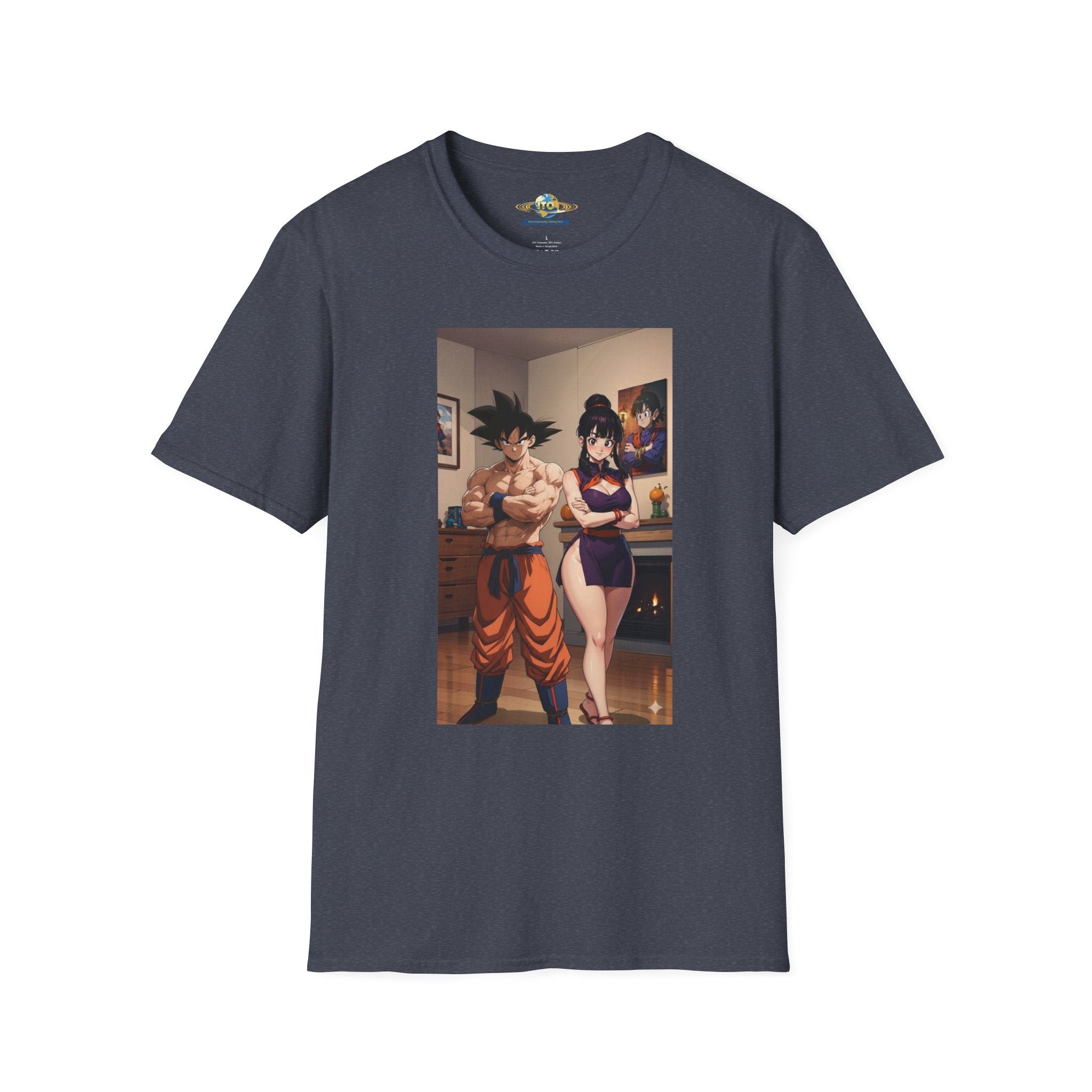 Anime Couple Graphic T-Shirt — Cozy Home Goku & Caulifla Poster Design