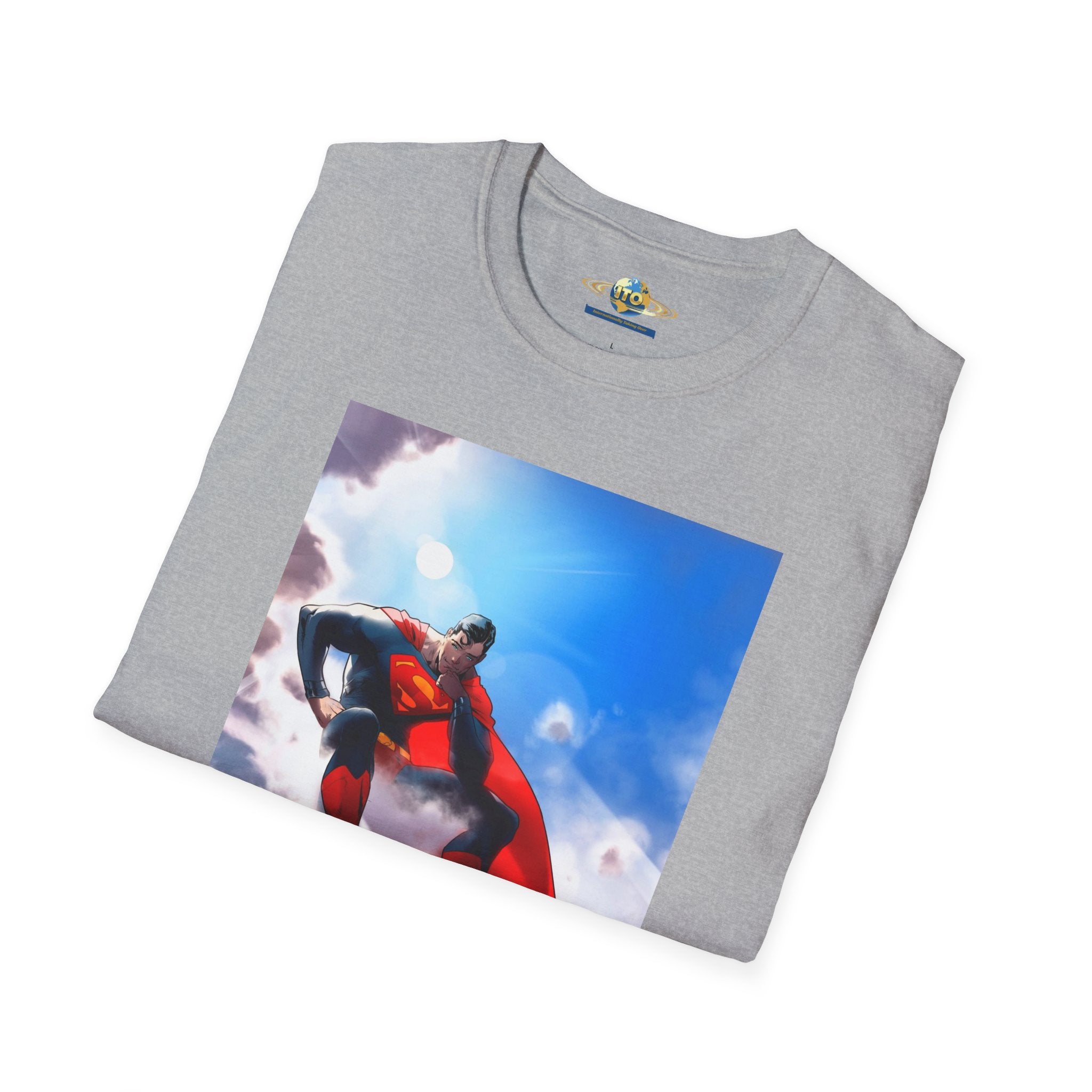 Superhero Cape Graphic T-Shirt — Soaring Hero Design