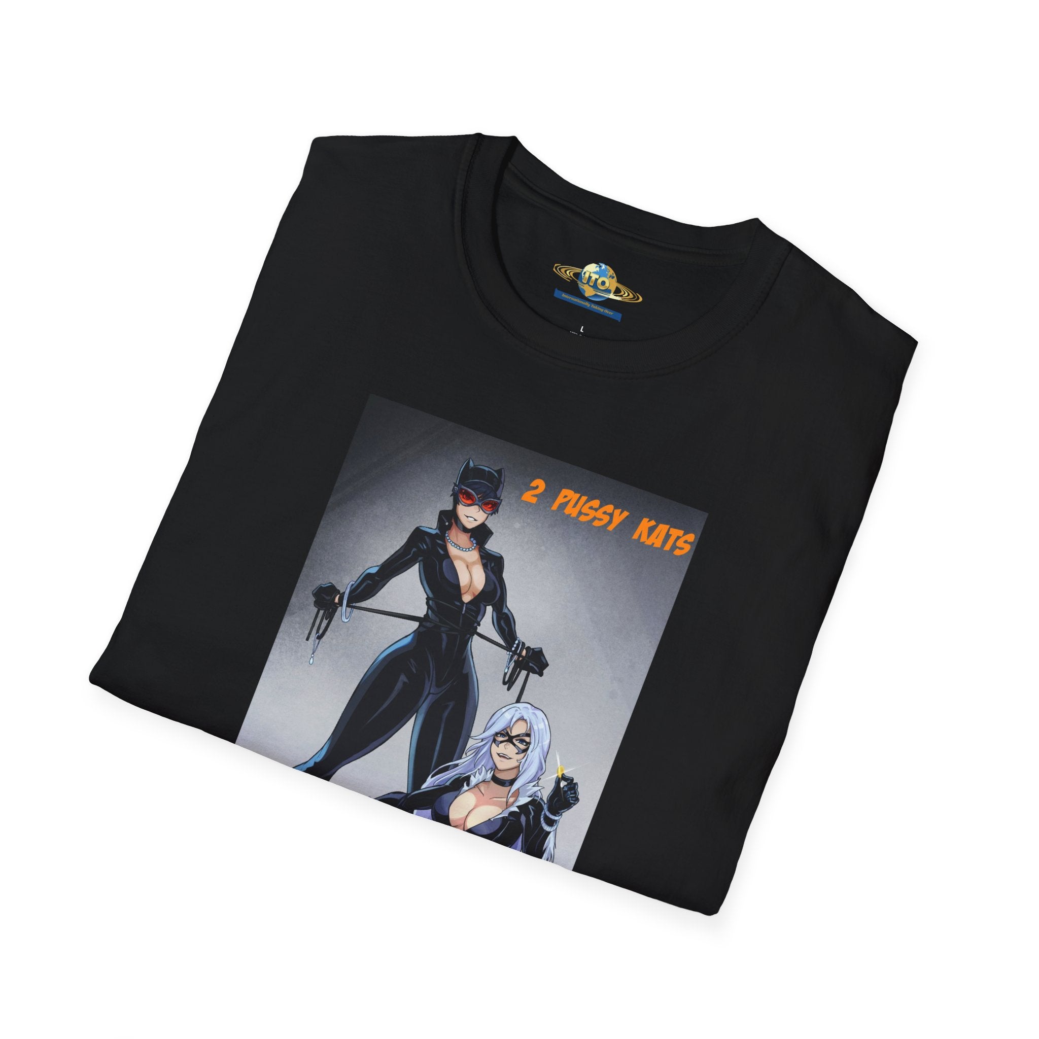 Graphic T-Shirt — 'I Purr More' Cat-Themed Vintage Femme Art Tee