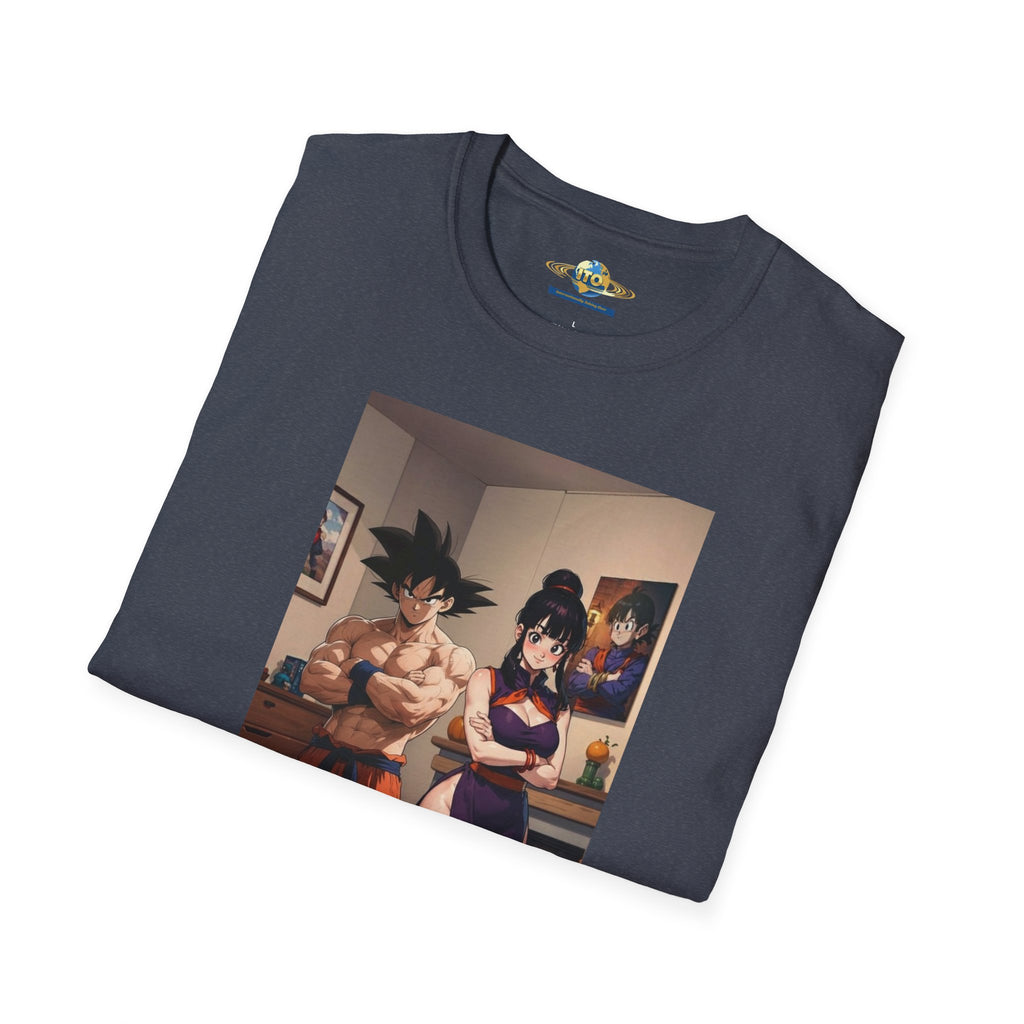 Anime Couple Graphic T-Shirt — Cozy Home Goku & Caulifla Poster Design