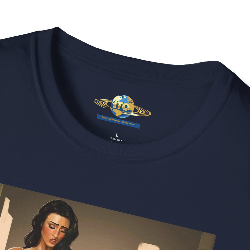 Graphic Art T-Shirt — Sensual Pinup Illustration Print