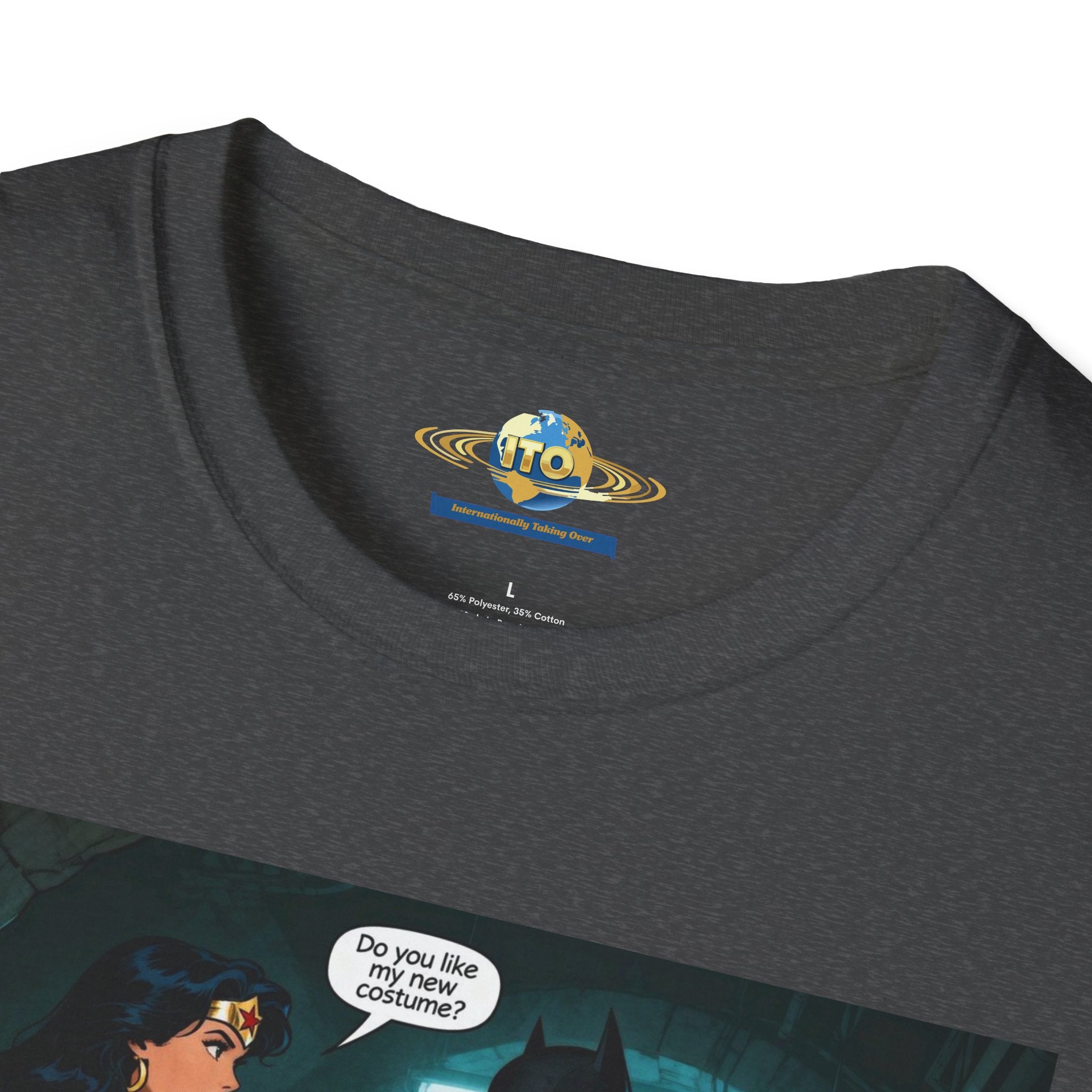 Graphic T-Shirt — Retro Comic Batman & Wonder Woman Pinup