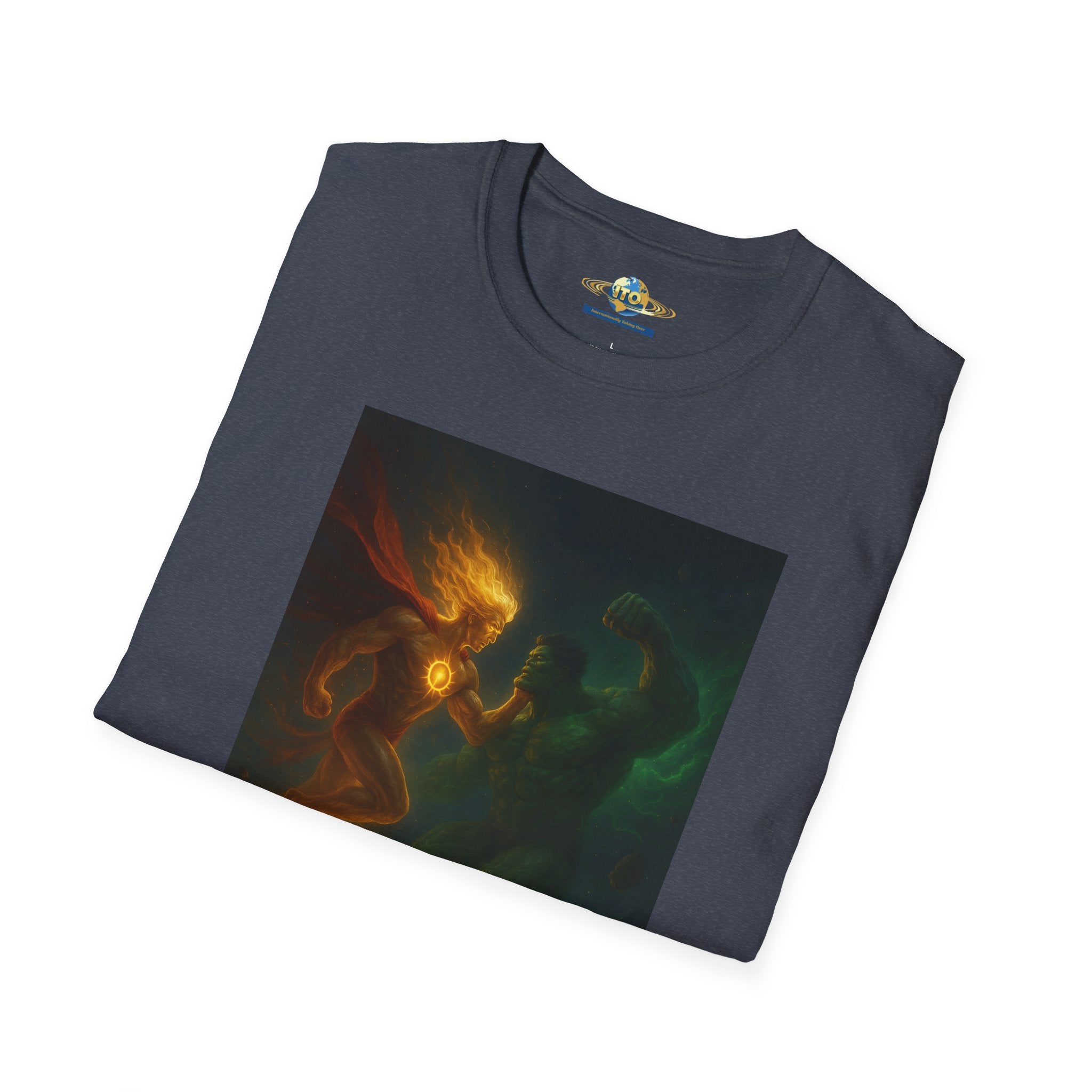 Sun God And green monster Unisex Softstyle T-Shirt