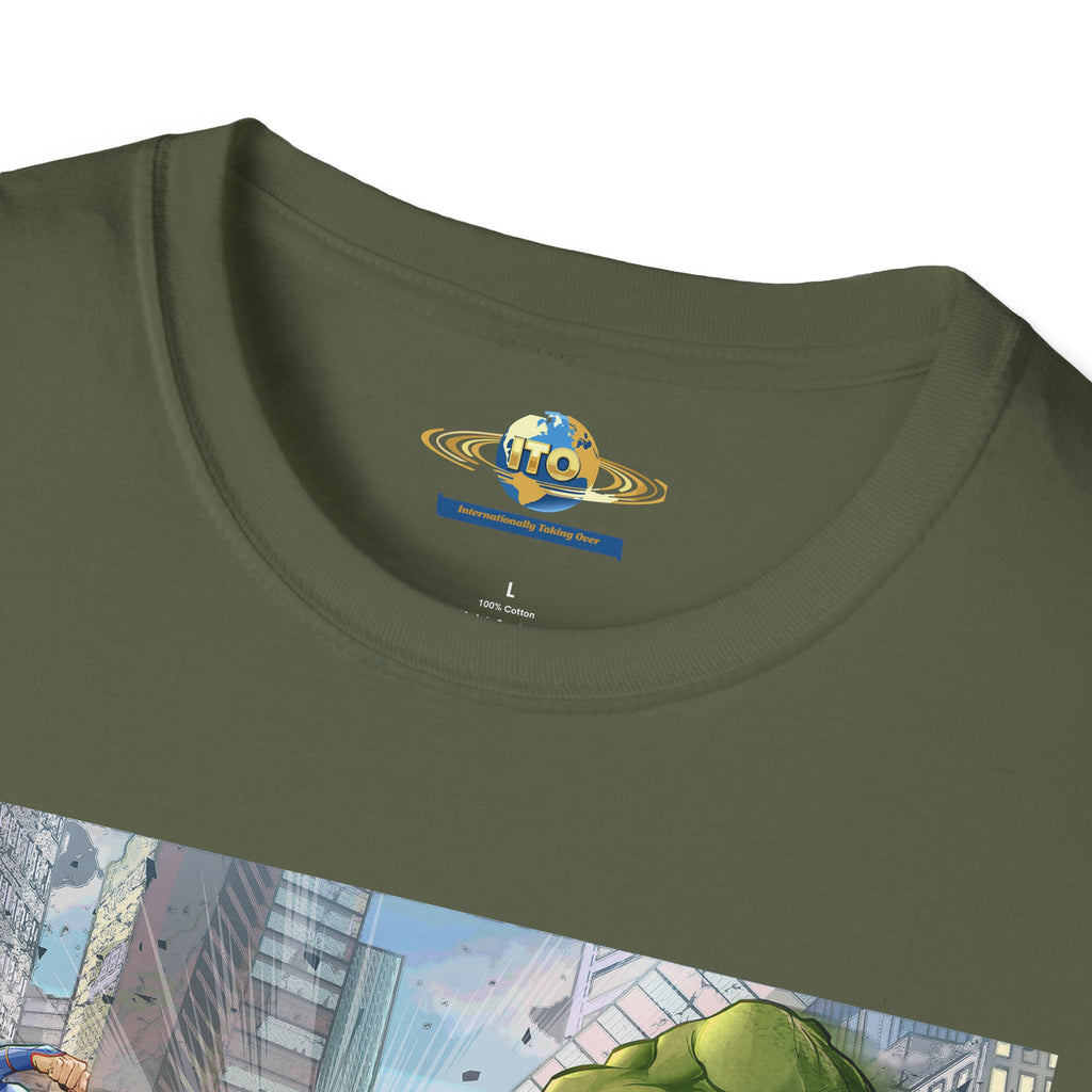 Superhero Clash Graphic Tee – "Clash of Titans"