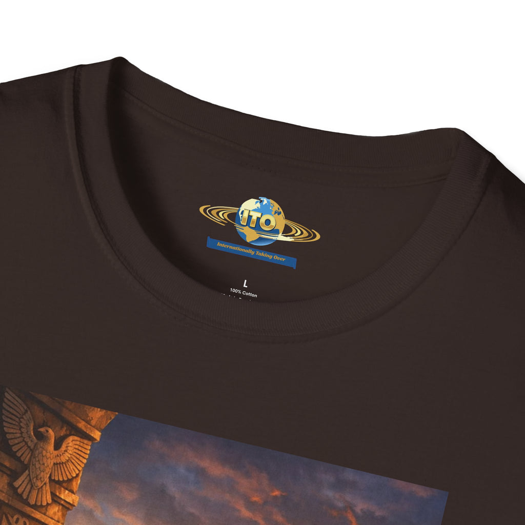 Graphic T-Shirt — Epic Sunset Heroine Scene Print