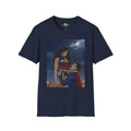 Wonder Woman & Superman Romantic Illustration T-Shirt — Night Sky Couples Tee