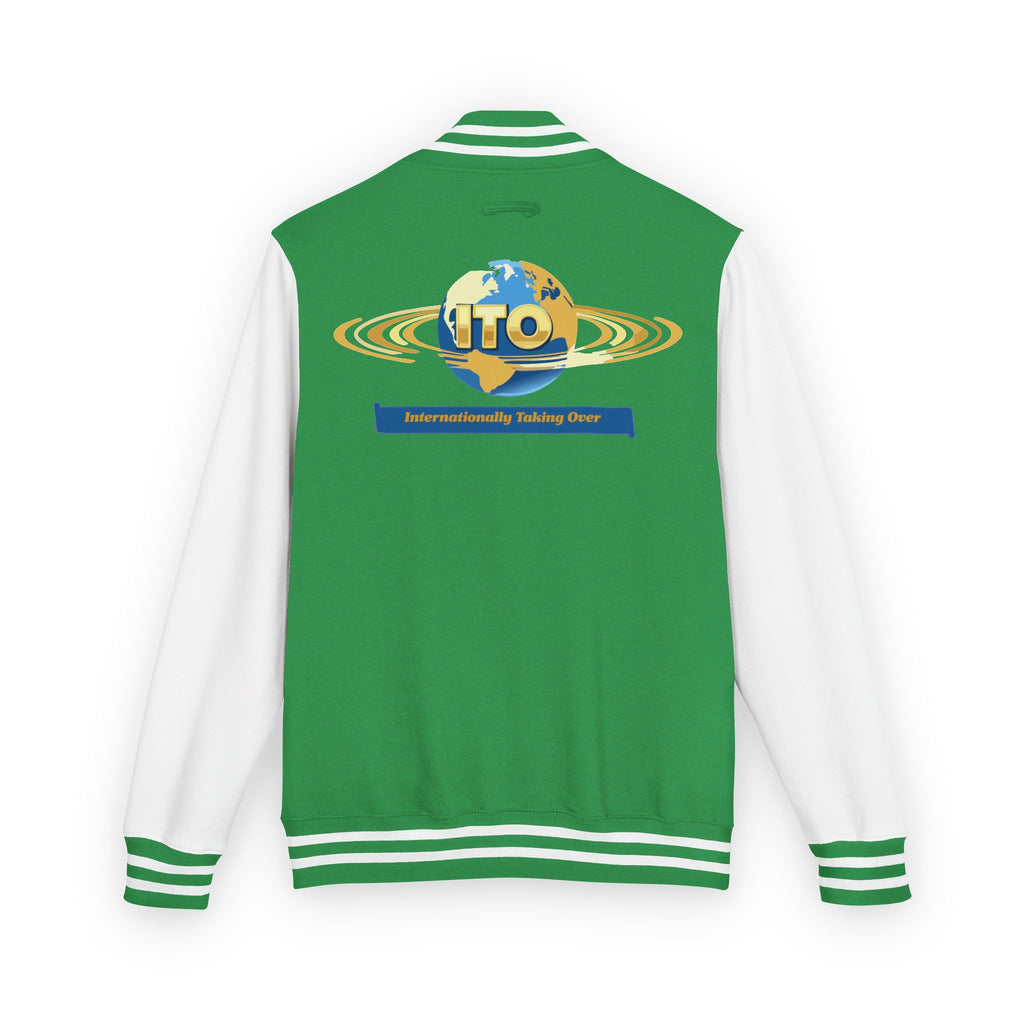 Letterman Jacket — UTO Interplanetary Travel Club Logo Varsity Jacket