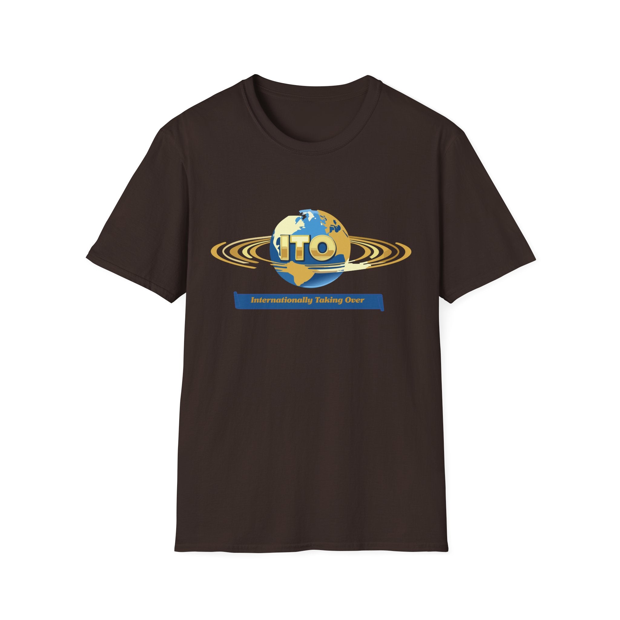 UFO Globe Logo T-Shirt — "Interuniversity Talking One" Graphic Tee