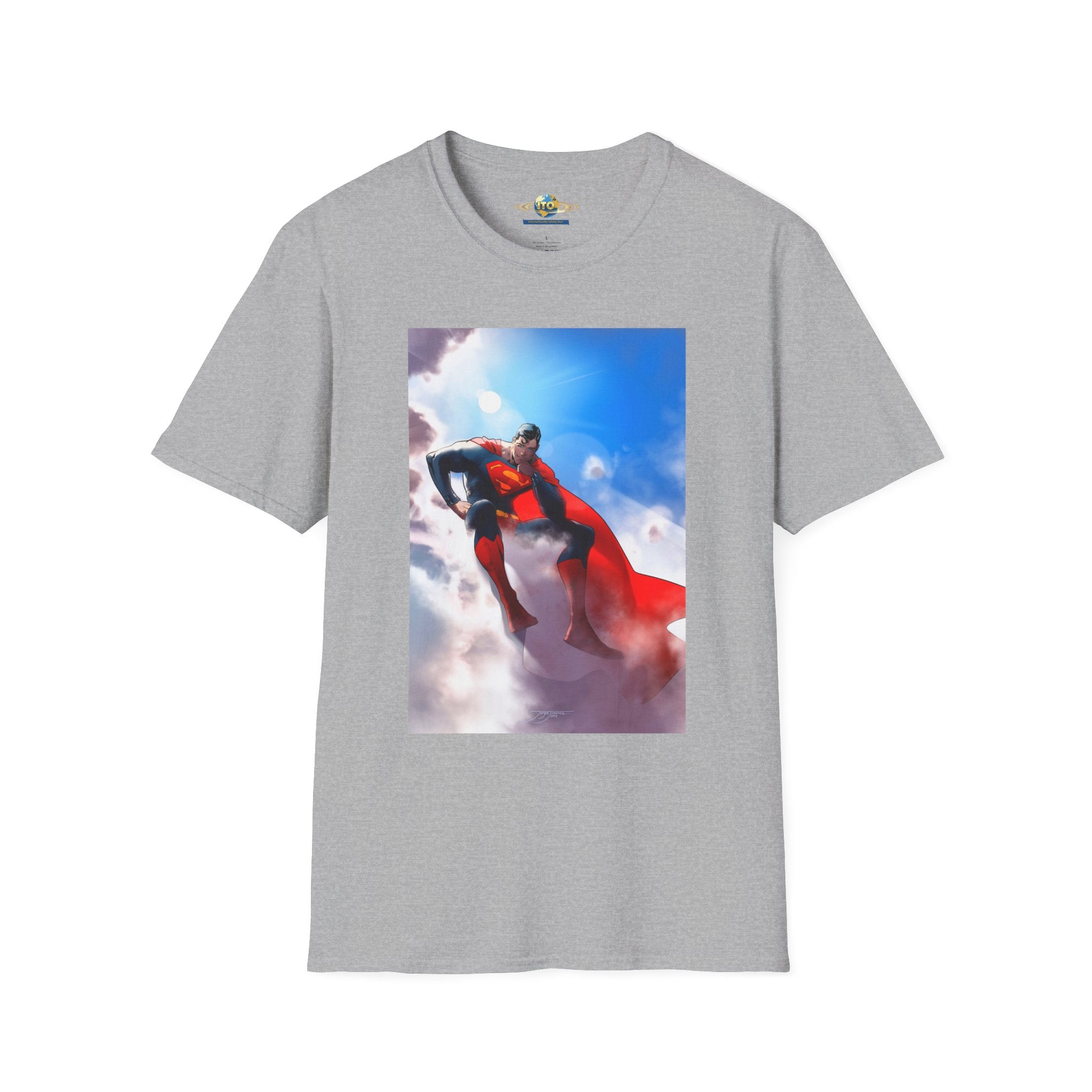 Superhero Cape Graphic T-Shirt — Soaring Hero Design
