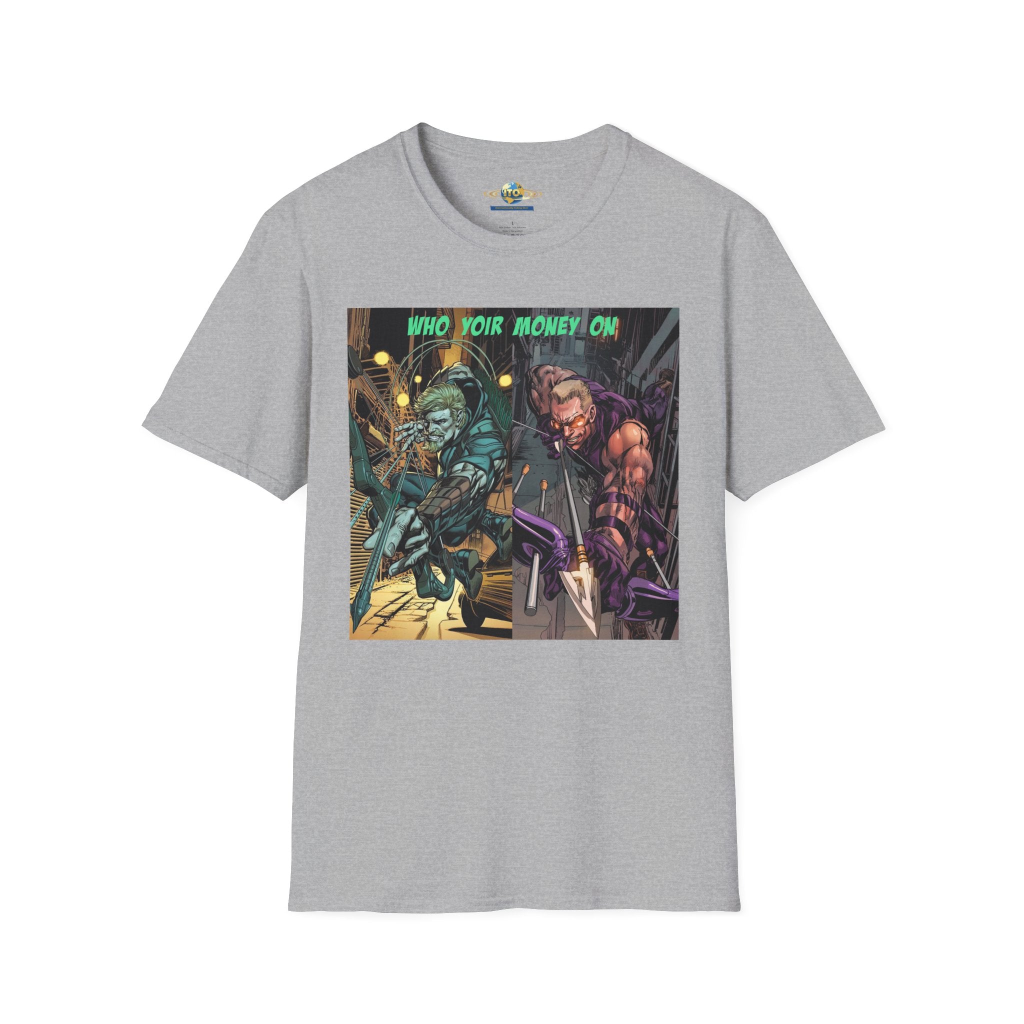 Graphic T‑Shirt — 'Who You Moving On' Cyberpunk Comic Art Tee