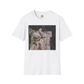 Shattered Mirror Photo Tee — Artistic Fragmented Portrait T-Shirt