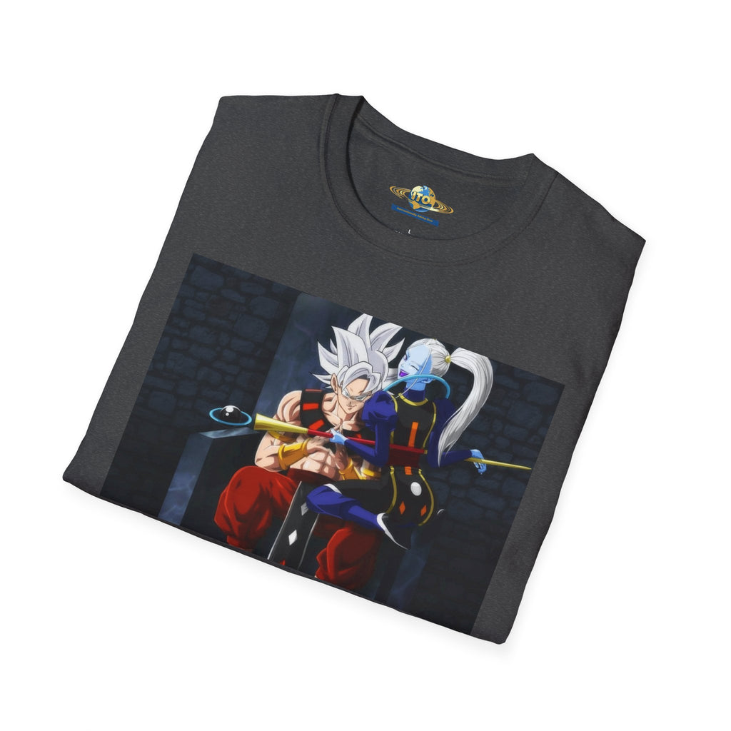 Anime Character Portrait Tee — Father and Child Illustration T-Shirt