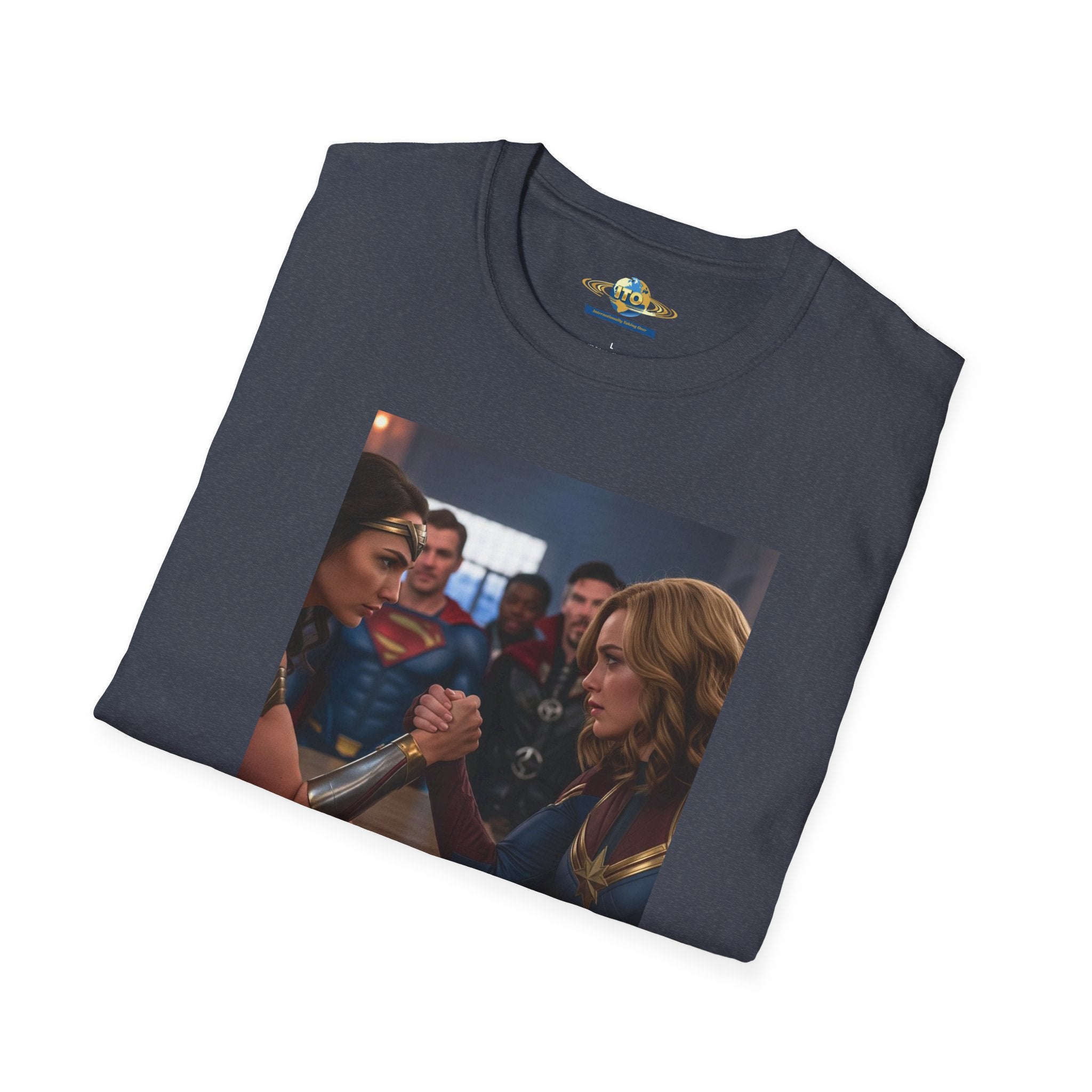 Ladies of power arm wrestle Unisex Softstyle T-Shirt