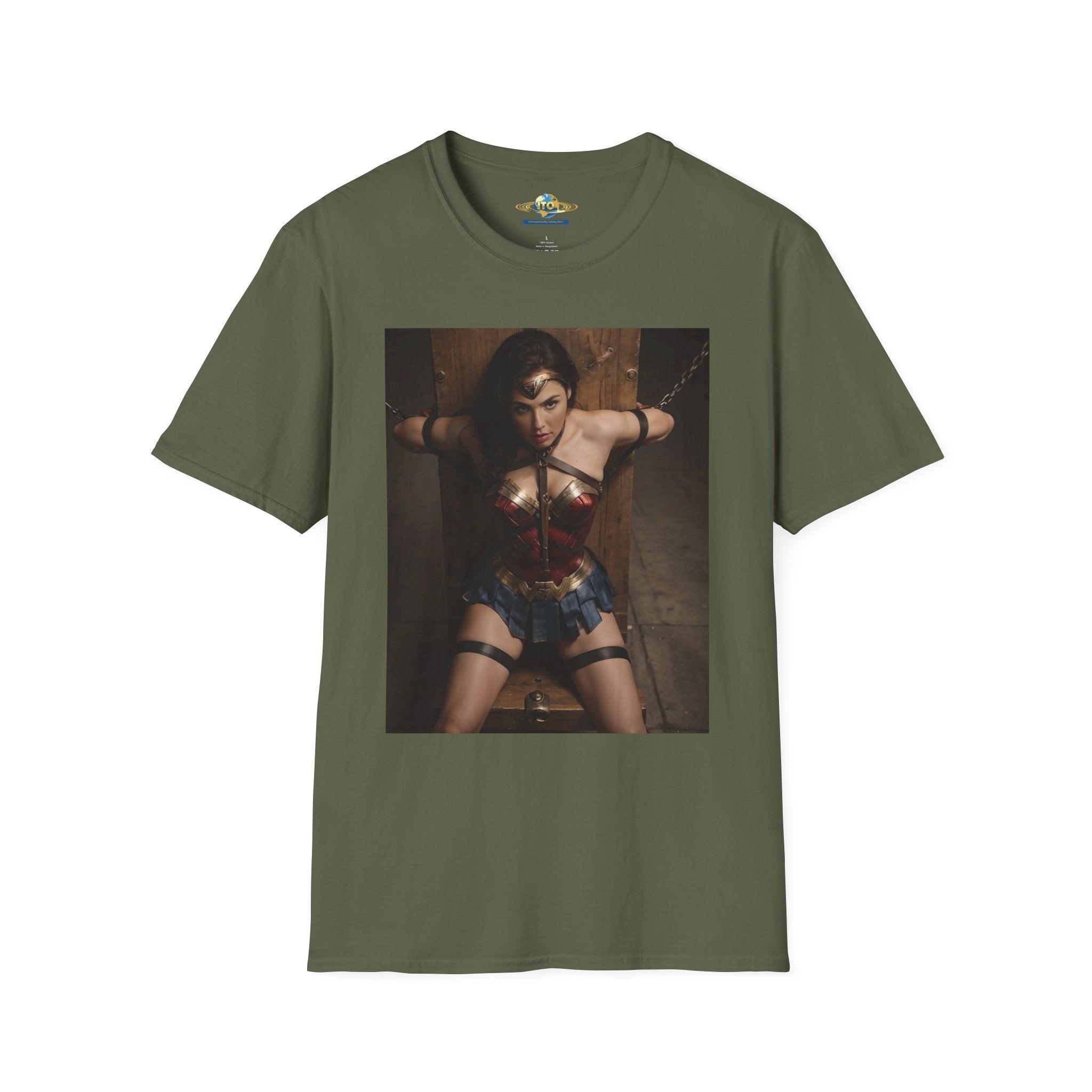 Wonder Woman Inspired Graphic T-Shirt — Retro Heroine Photo Tee