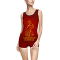 Caribbean Goddess Vintage One-Piece Swimsuit