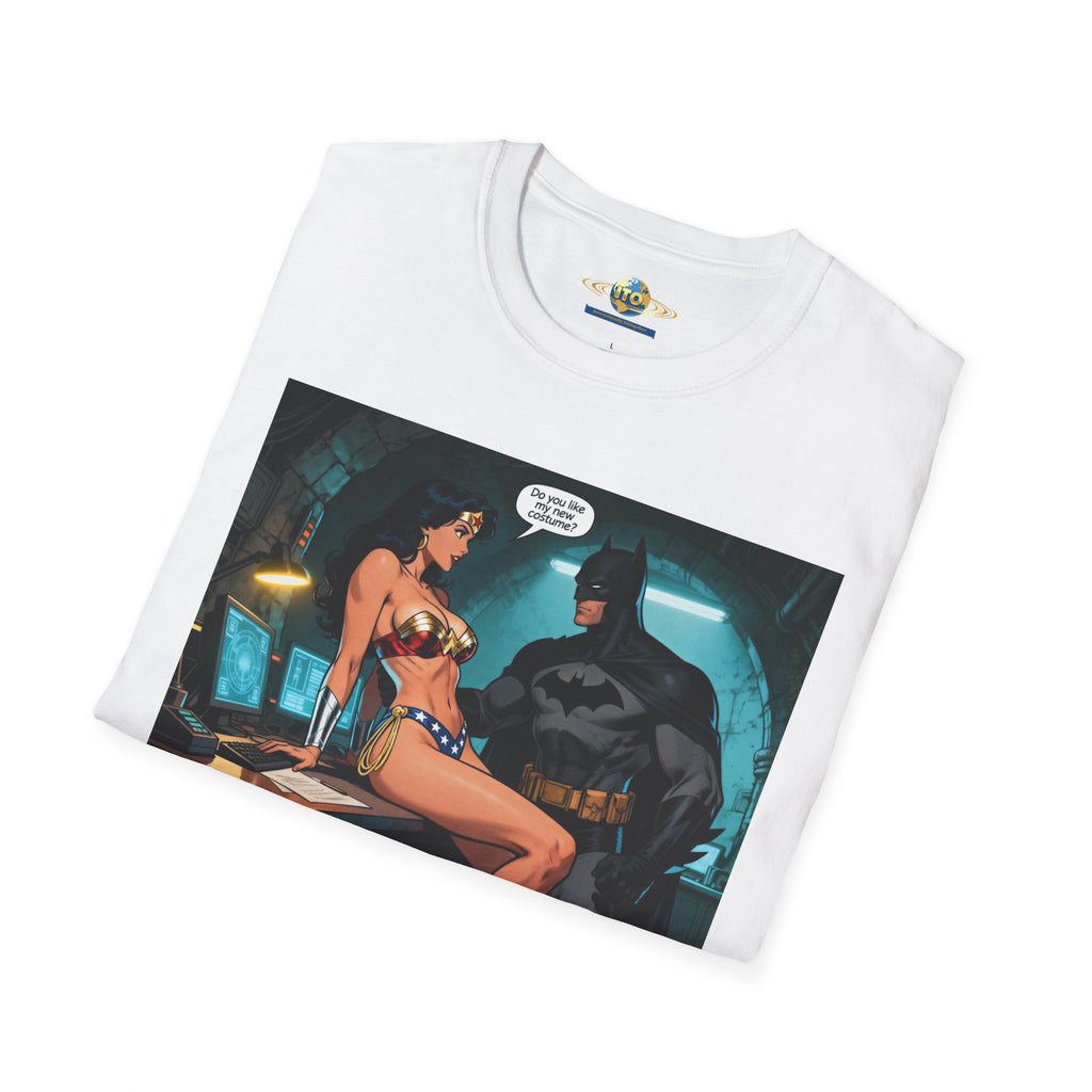 Graphic T-Shirt — Retro Comic Batman & Wonder Woman Pinup