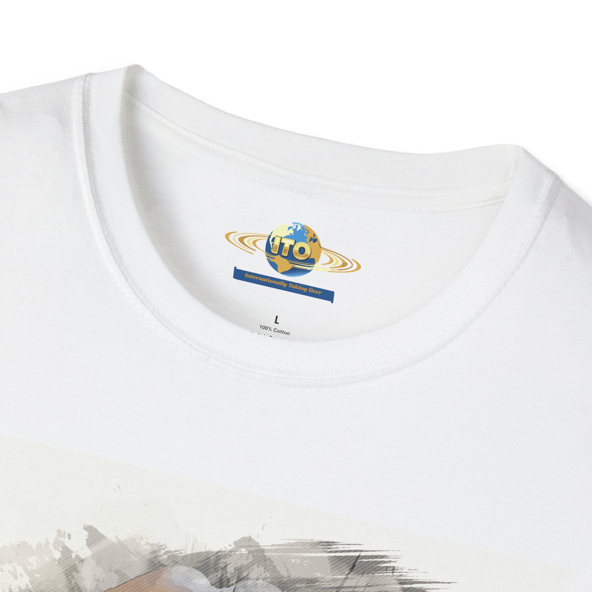 Artistic Watercolor Pin-Up Tee — Sensual Back-View Illustration