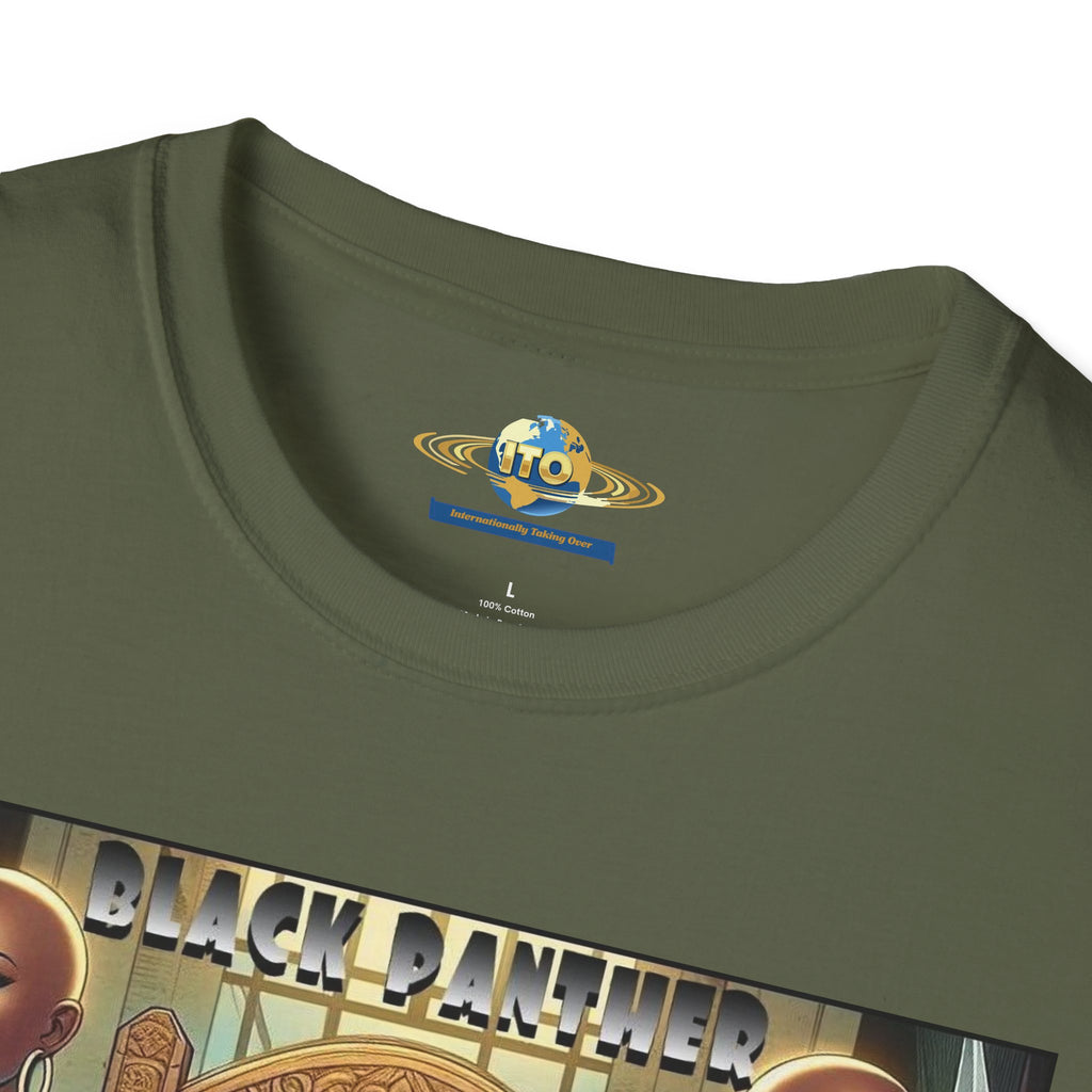 Black Panther Throne Graphic T-Shirt — Afro-Futurist King Art Tee