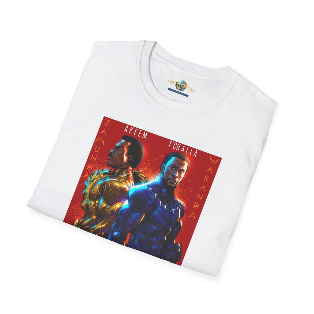 Two Kings Poster T-Shirt — Bold Afrocentric Duo Graphic Tee