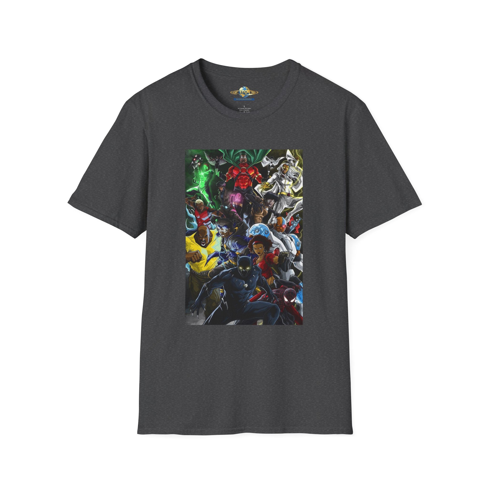Anime Mecha Heroes T‑Shirt — Retro Sci‑Fi Robot Battle Graphic Tee