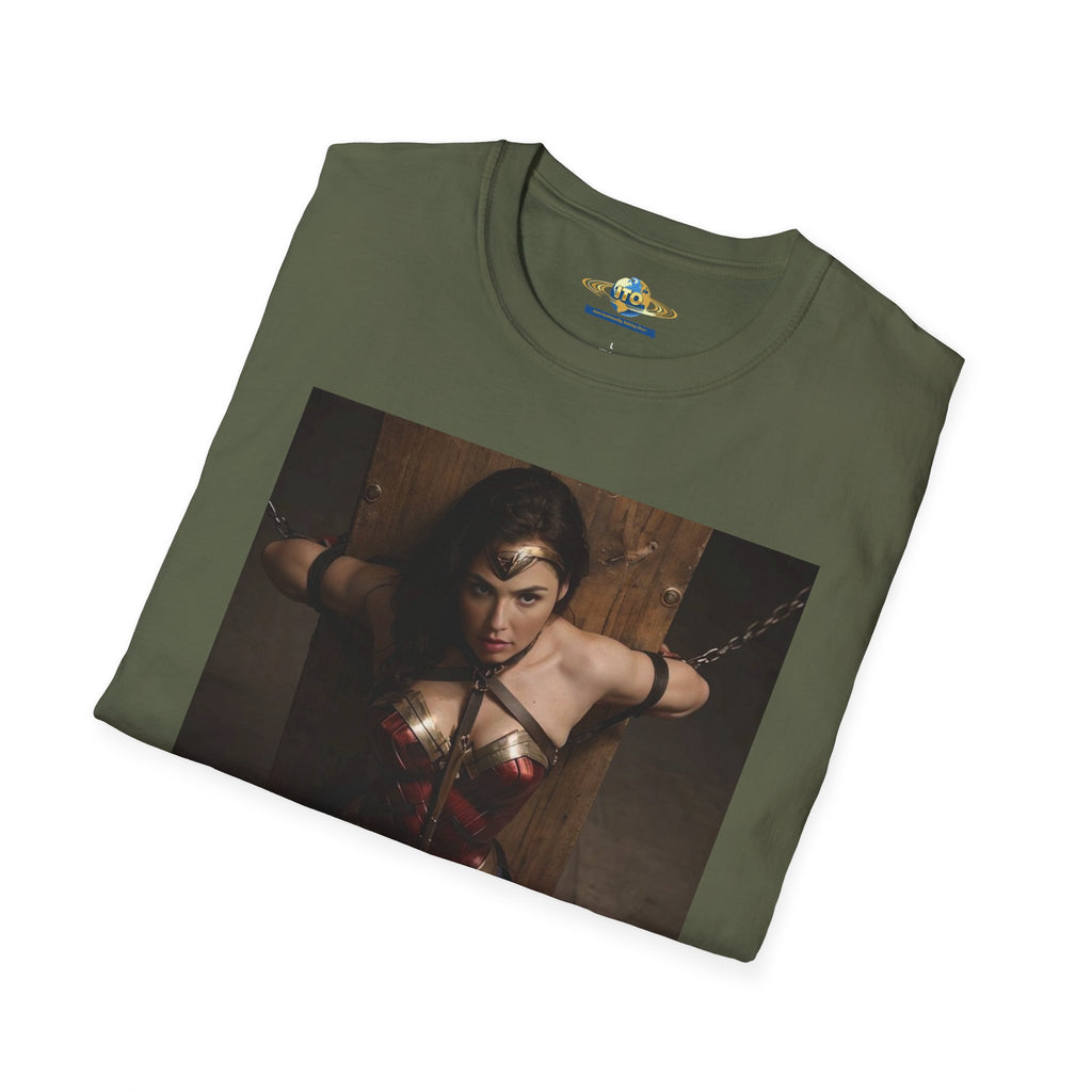 Wonder Woman Inspired Graphic T-Shirt — Retro Heroine Photo Tee