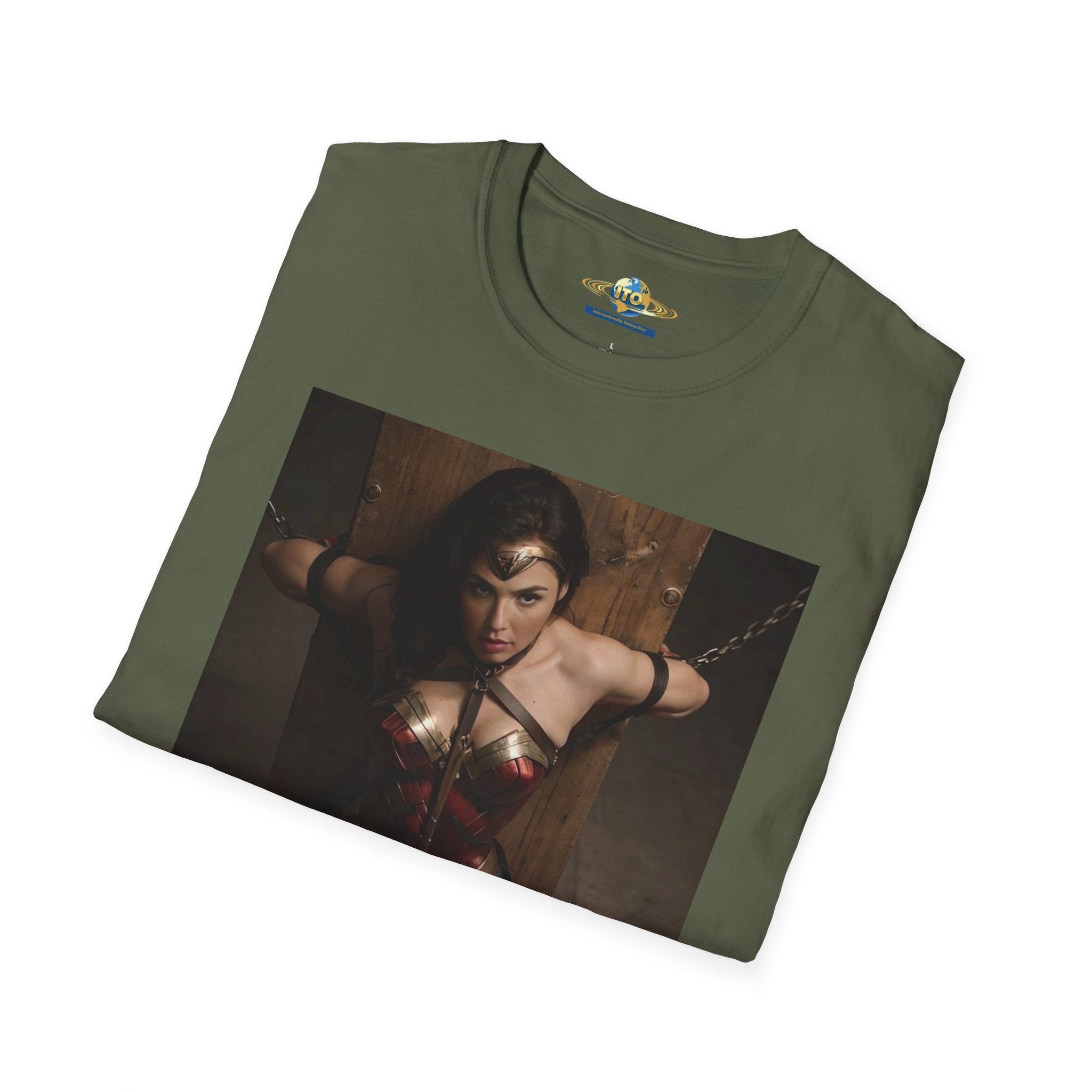 Wonder Woman Inspired Graphic T-Shirt — Retro Heroine Photo Tee