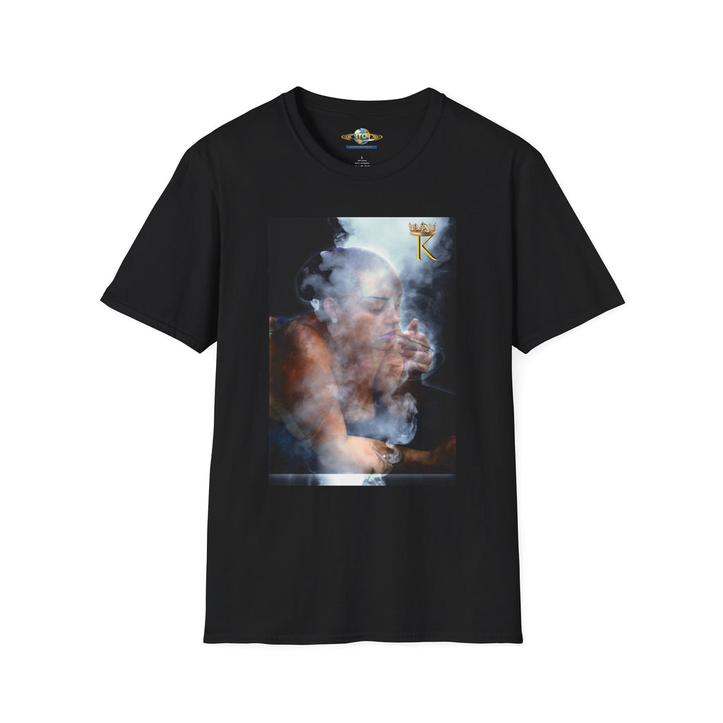 Smoking Portrait Graphic T-Shirt — 'King' Crown Streetwear Tee