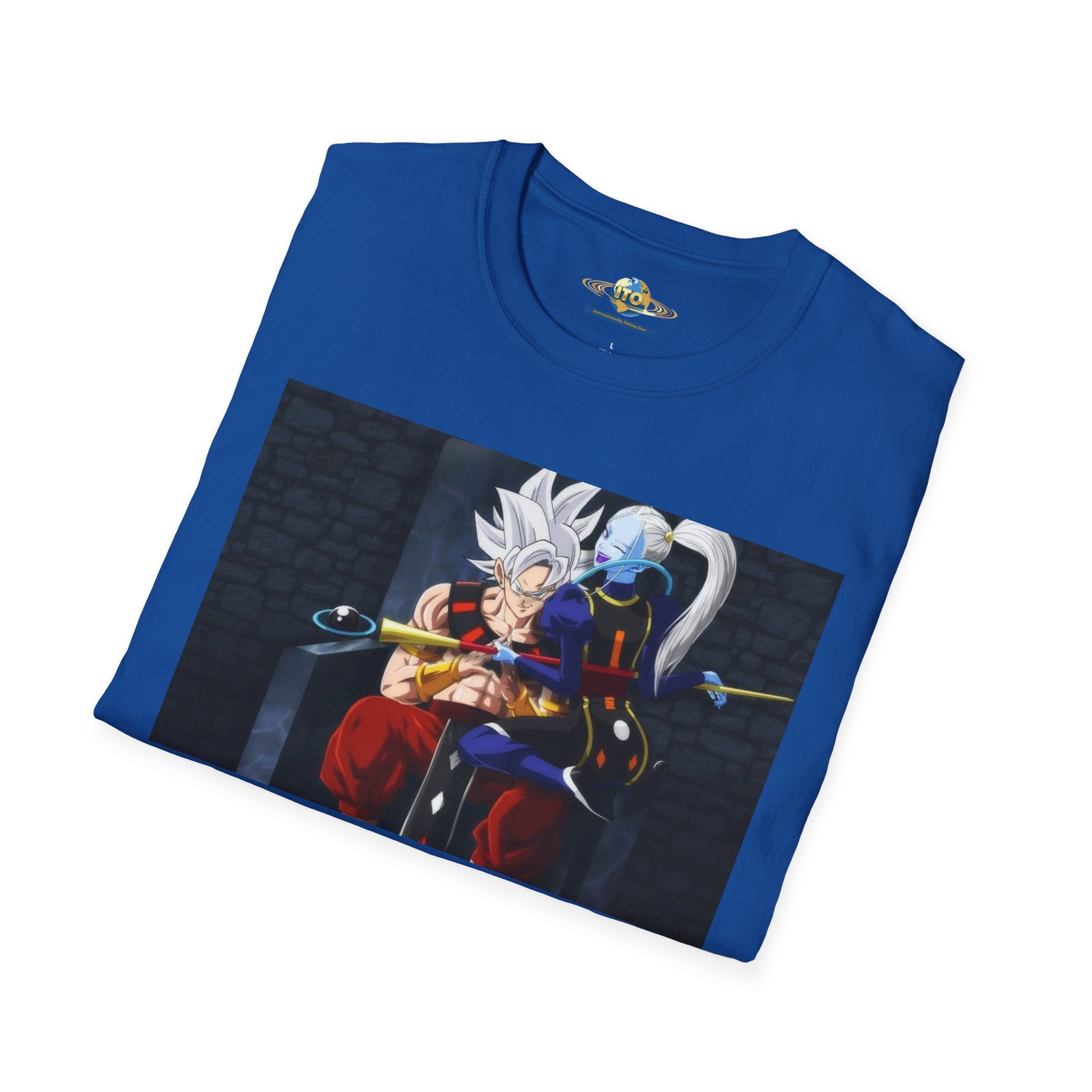 Anime Character Portrait Tee — Father and Child Illustration T-Shirt