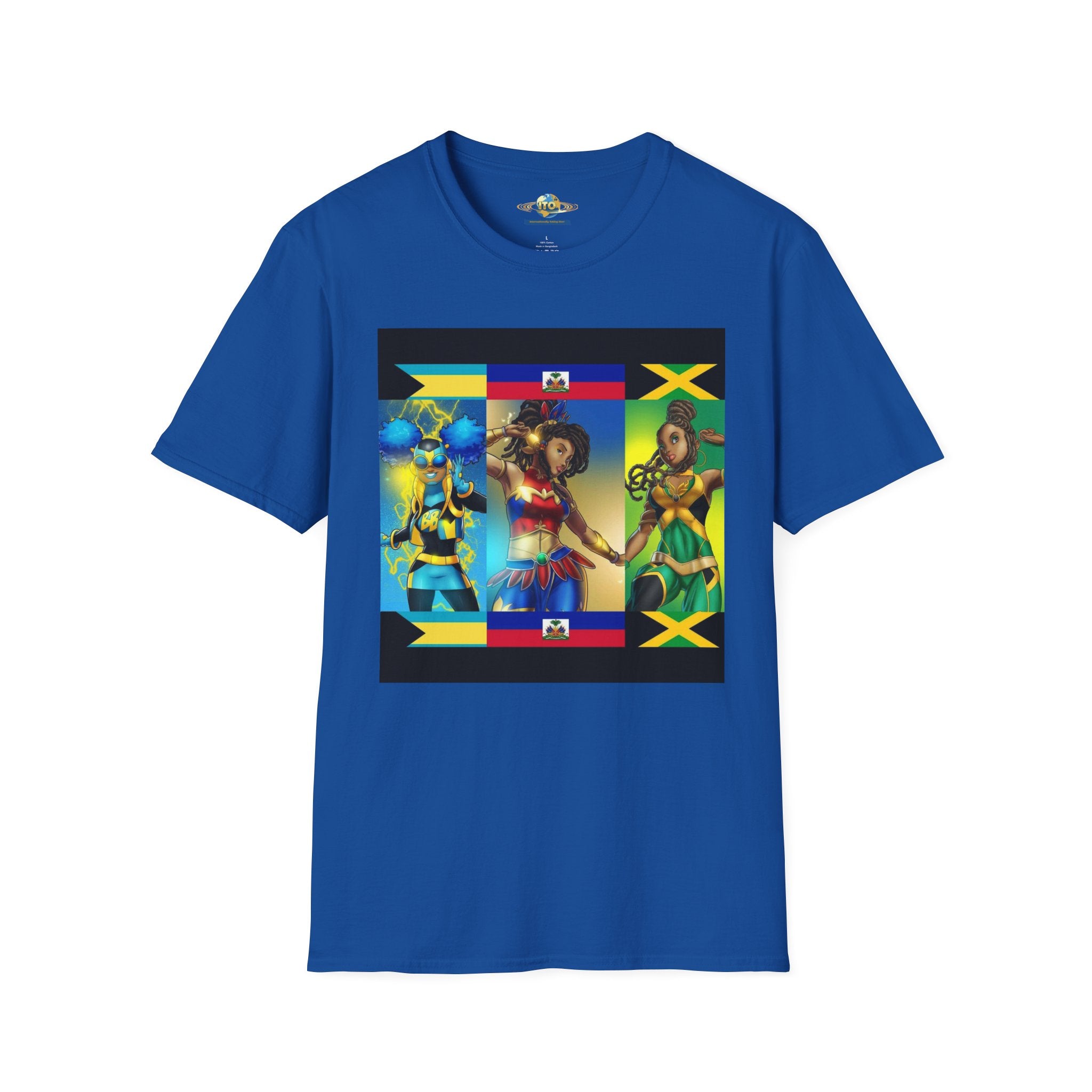 Caribbean Queens T-Shirt — Jamaican & Haitian Islander Women Design