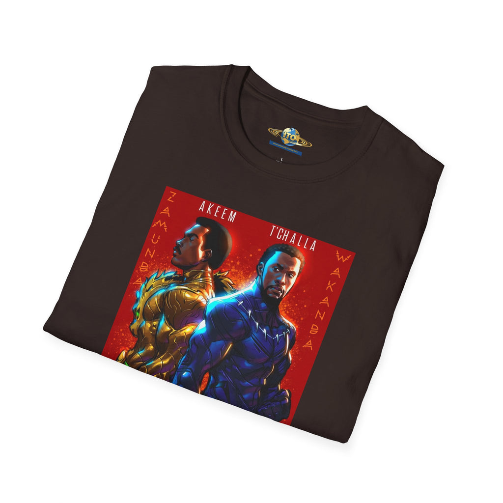 Two Kings Poster T-Shirt — Bold Afrocentric Duo Graphic Tee