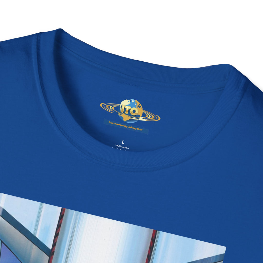 Airplane Nose Dive Graphic T-Shirt — Surreal Runway & Pilot Design