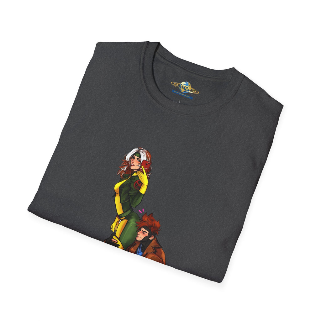 Gambit & Rogue Comic Art T-Shirt – Mutant Romance Graphic Tee