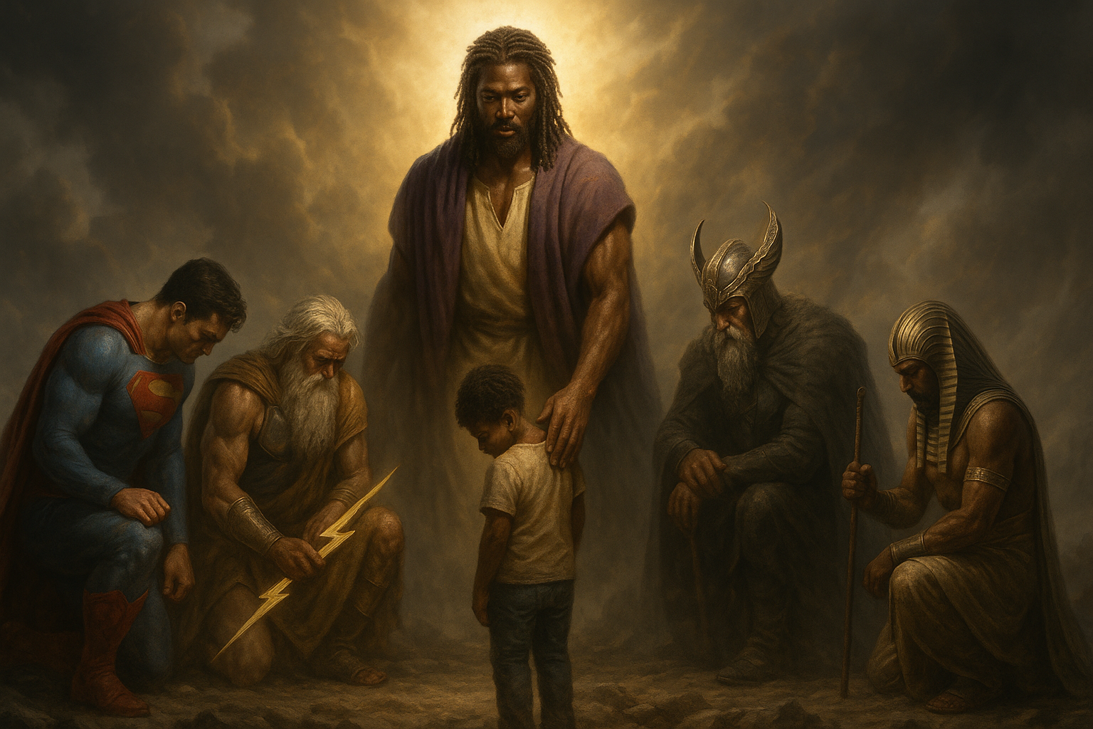 Jesus with Children T-Shirt — Inspirational Christian Faith Tee